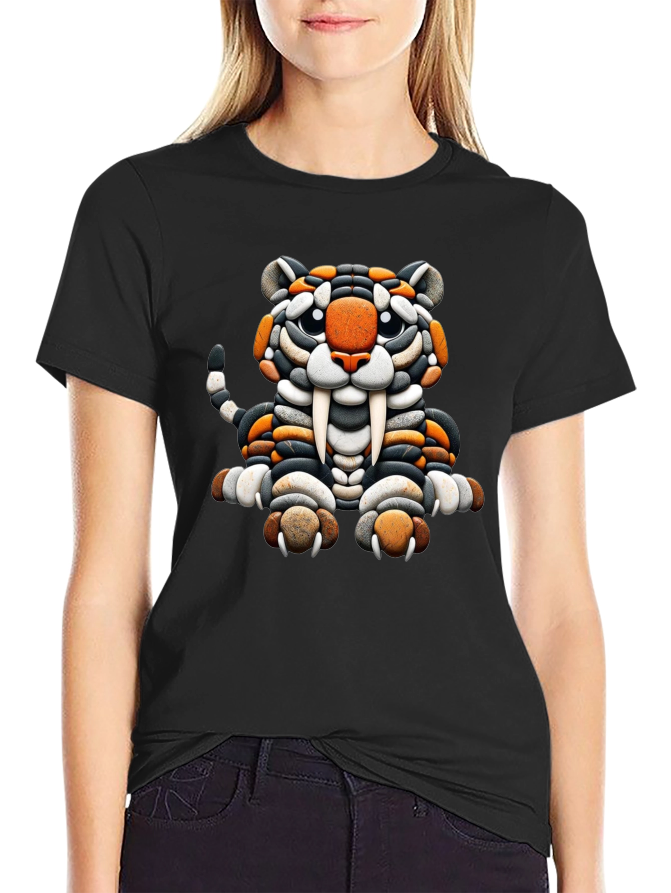 Stone Tiger Graphic Tee - Cool Unique Design