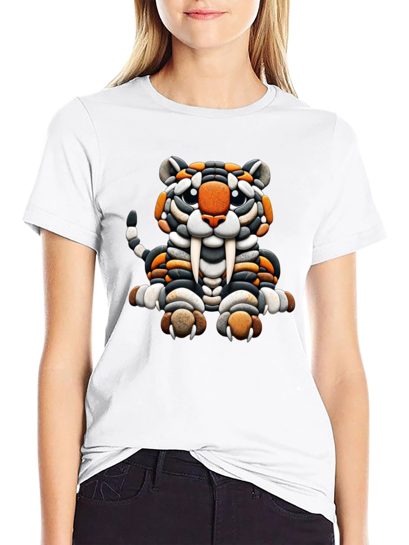 Stone Tiger Graphic Tee - Cool Unique Design
