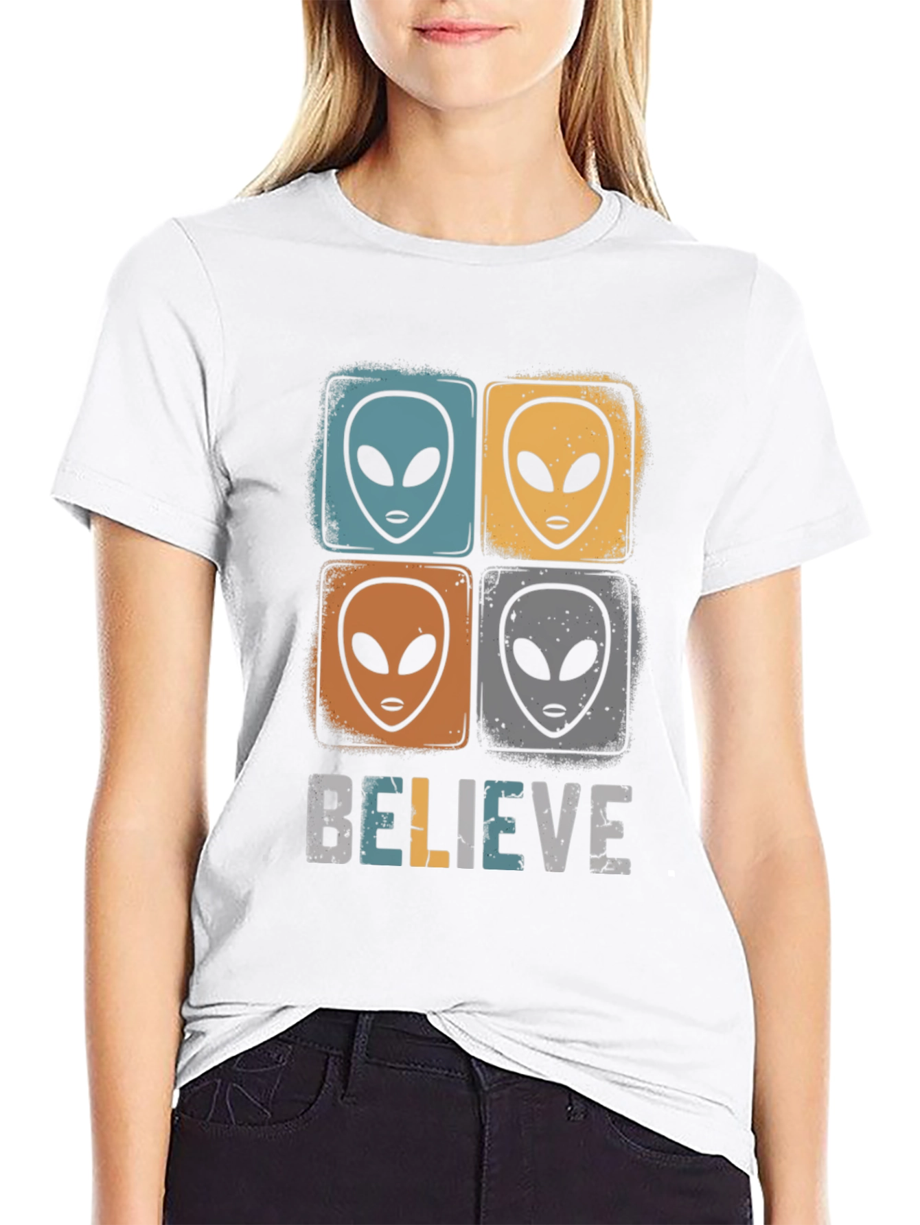 Believe Alien Graphic T-Shirt