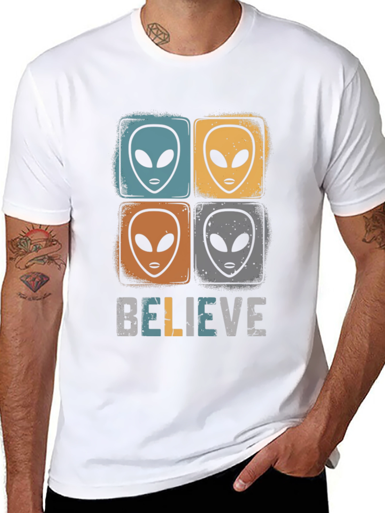 Believe Alien Graphic T-Shirt
