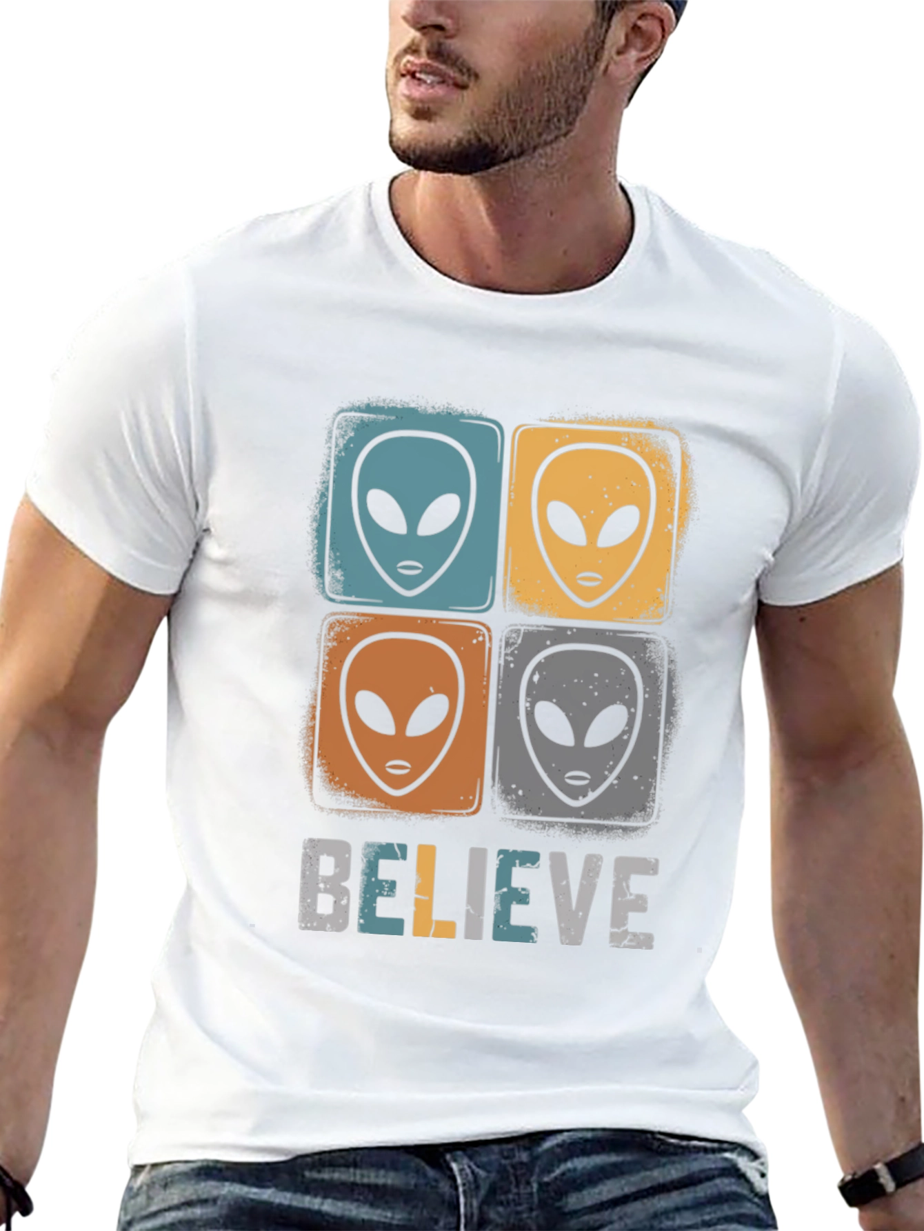 Believe Alien Graphic T-Shirt