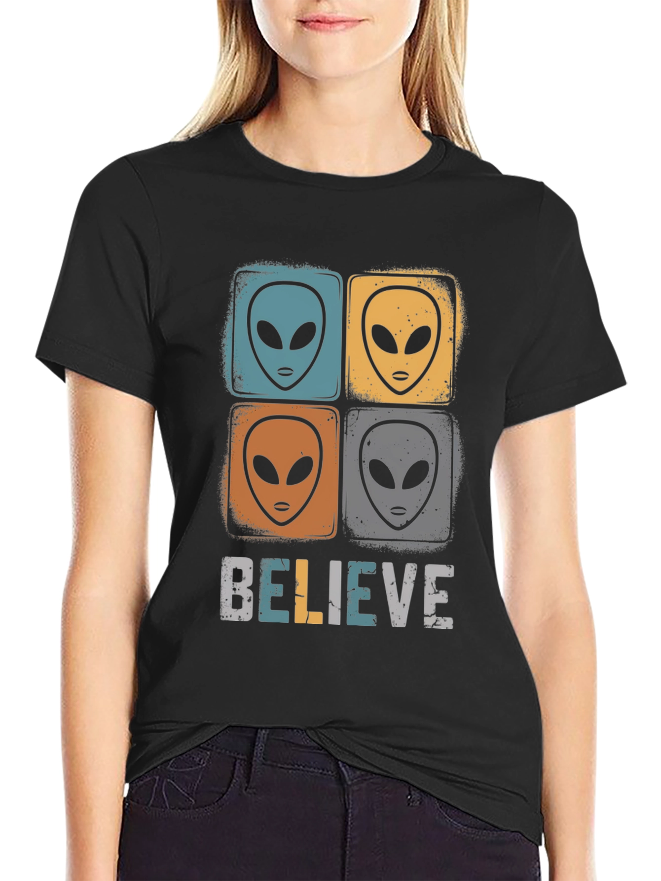 Believe Alien Graphic T-Shirt