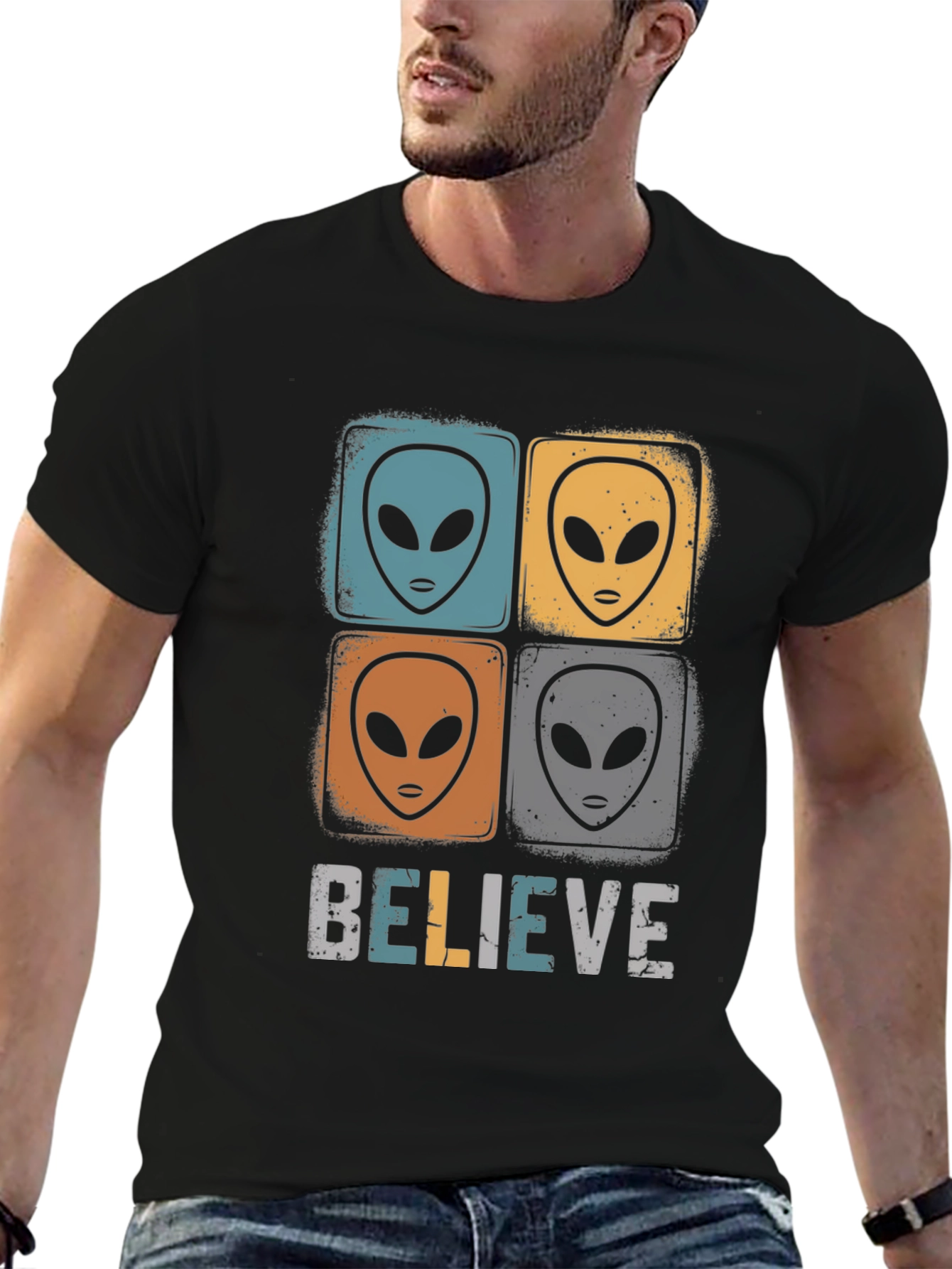 Believe Alien Graphic T-Shirt