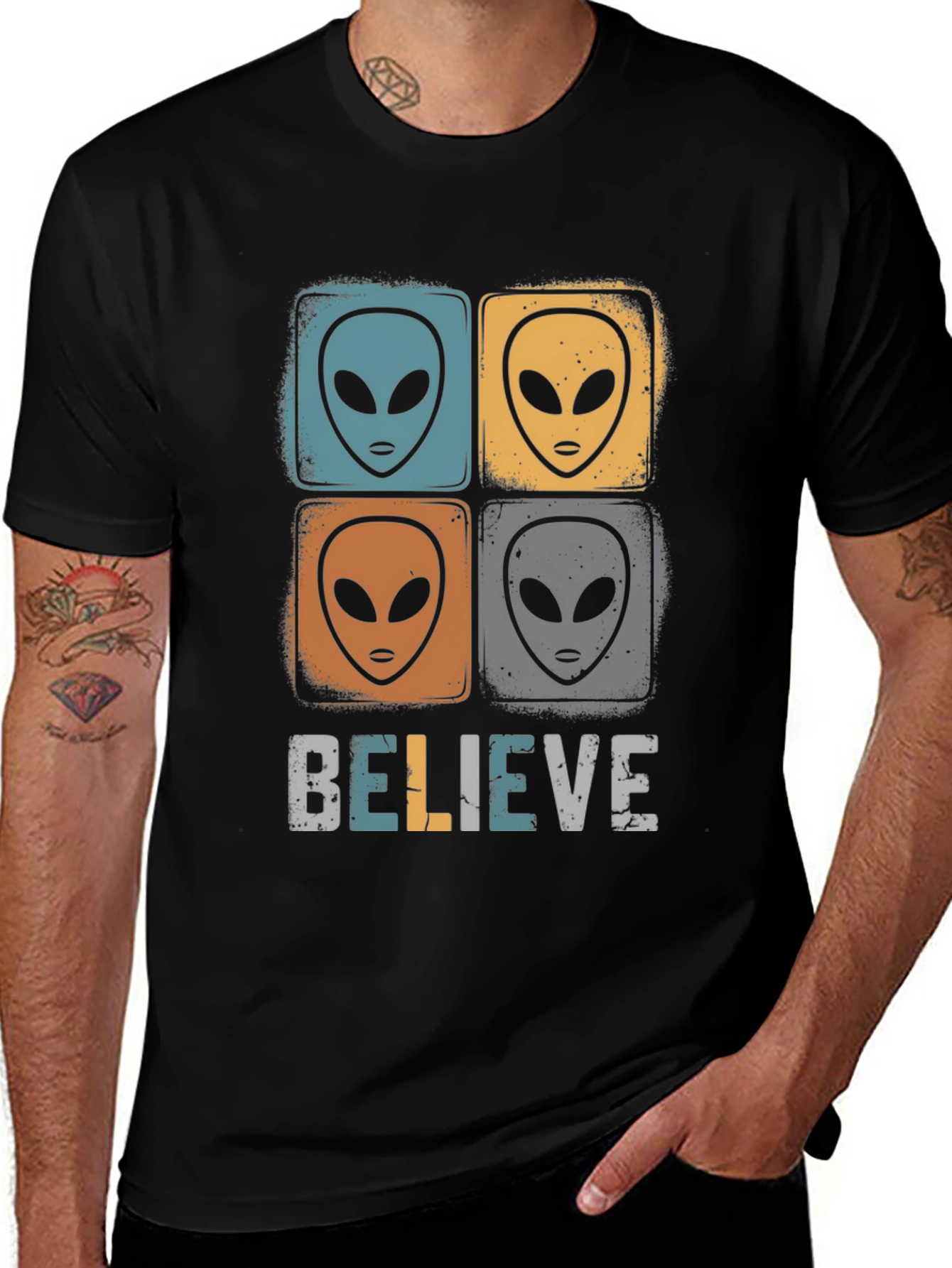 Believe Alien Graphic T-Shirt