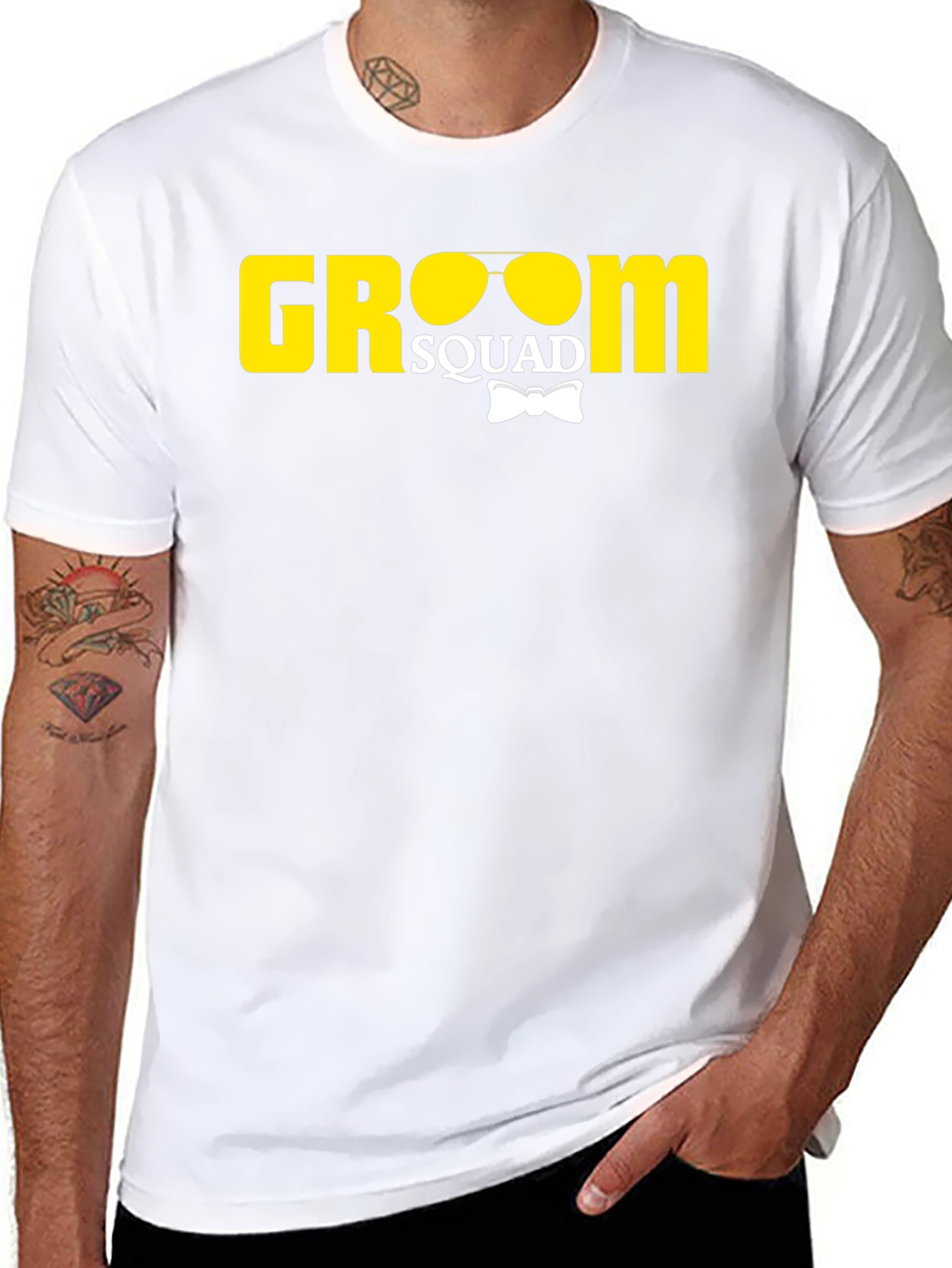 Groom Squad T-Shirt - Black Wedding Party Tee