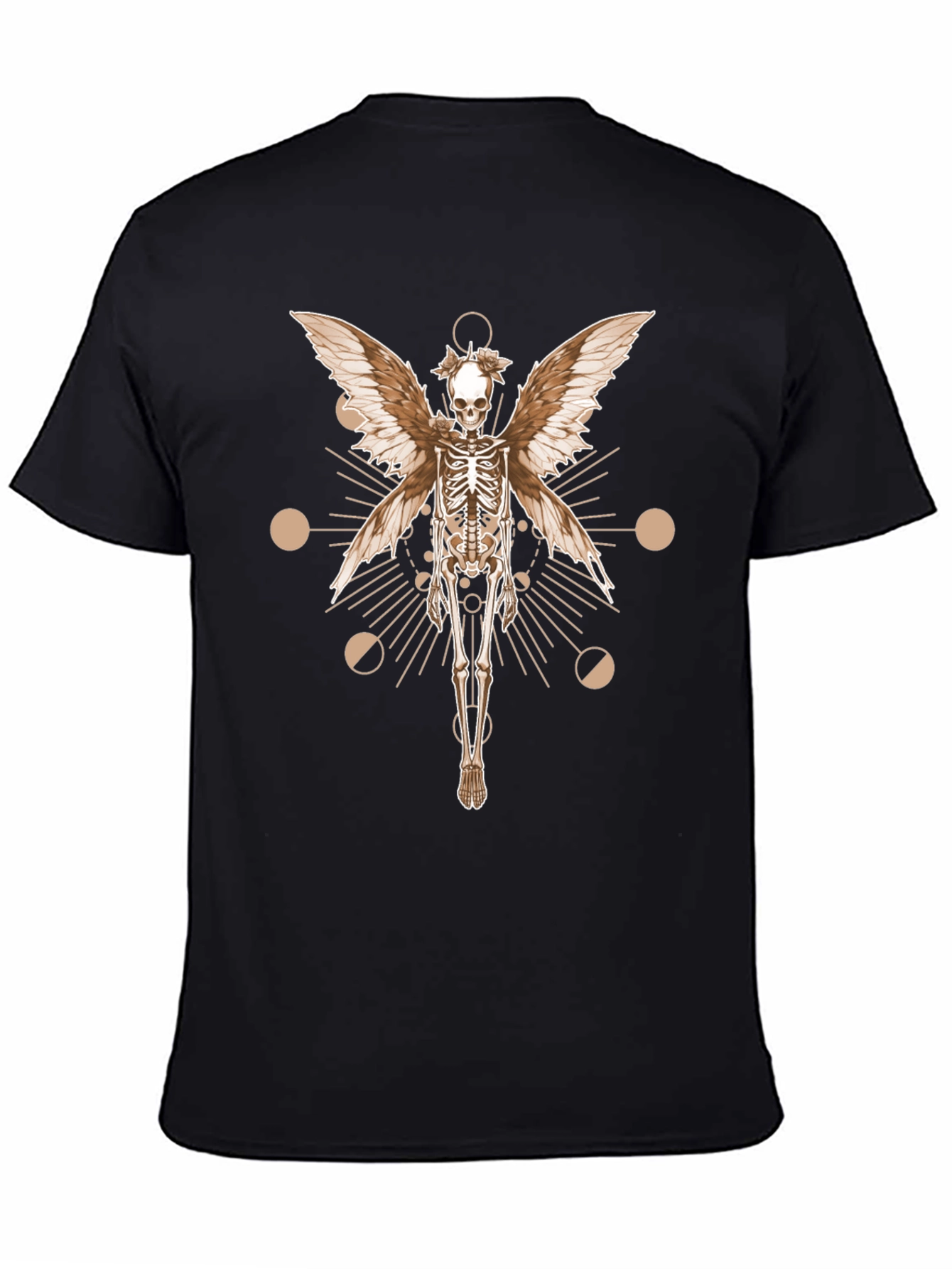 Skeleton Fairy Wings Graphic Tee