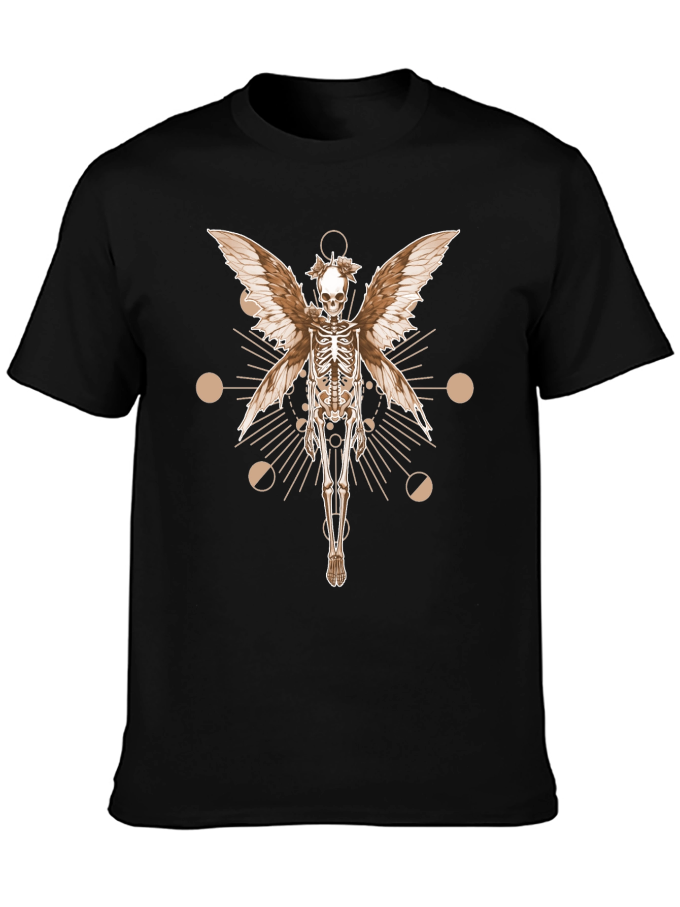 Skeleton Fairy Wings Graphic Tee