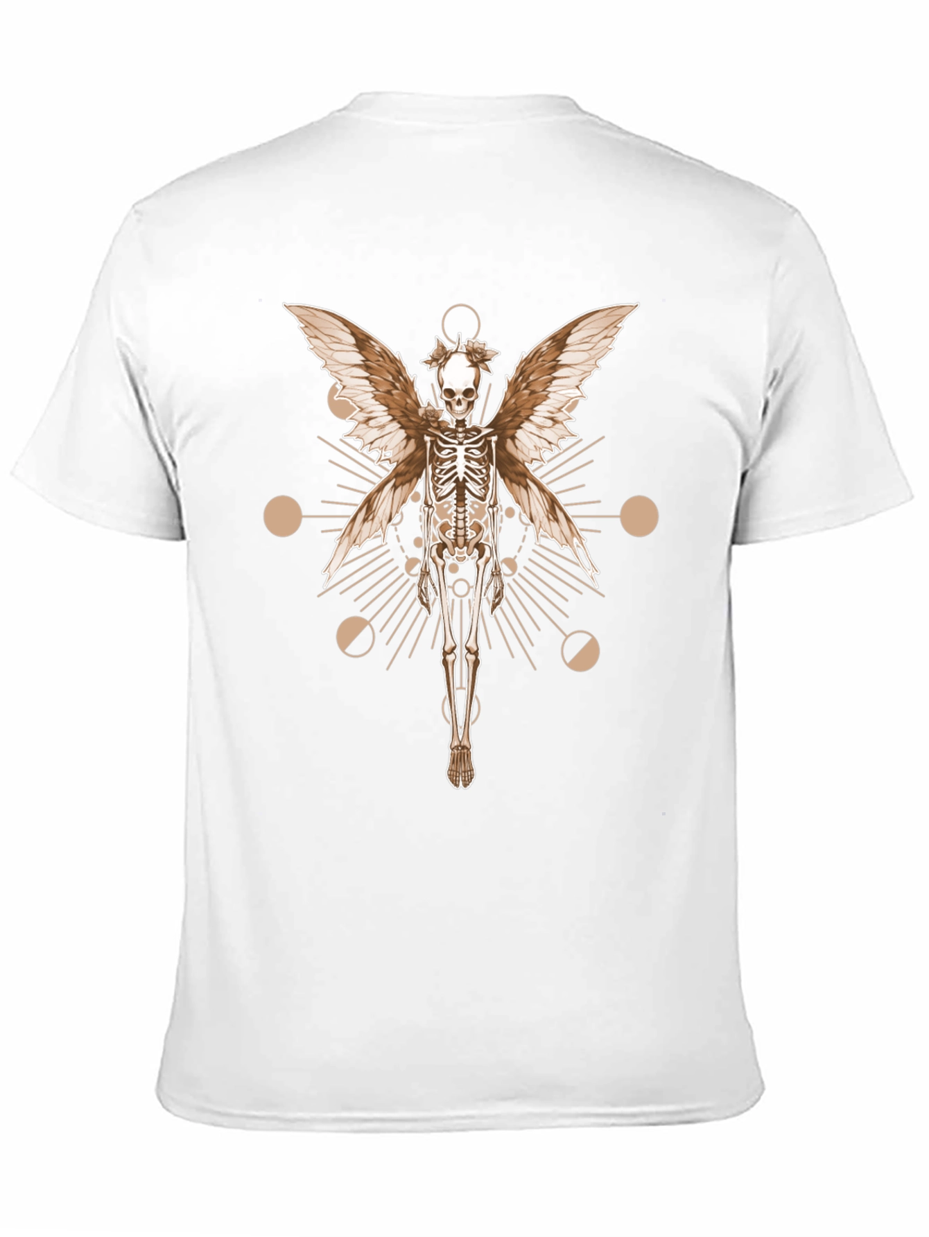 Skeleton Fairy Wings Graphic Tee