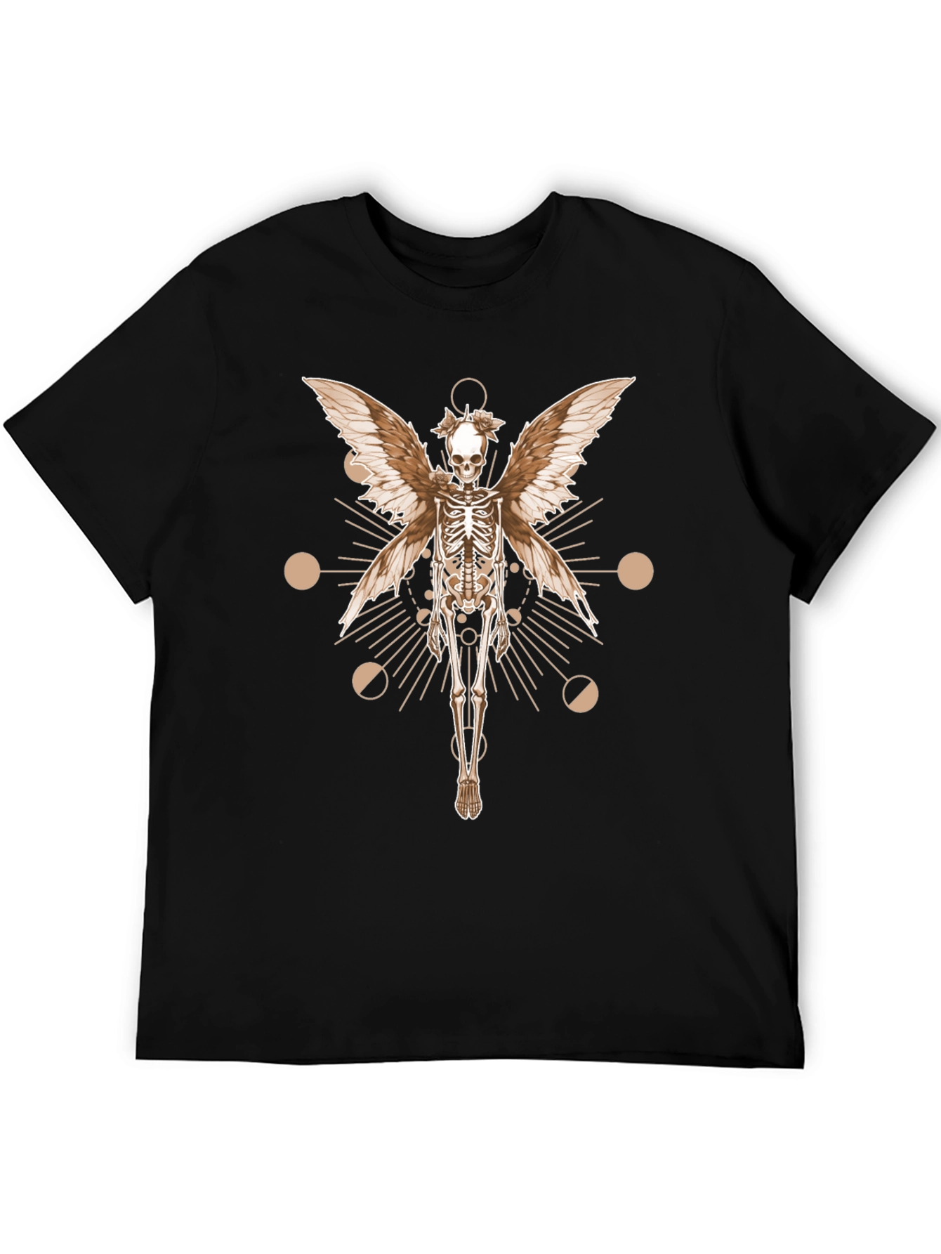 Skeleton Fairy Wings Graphic Tee