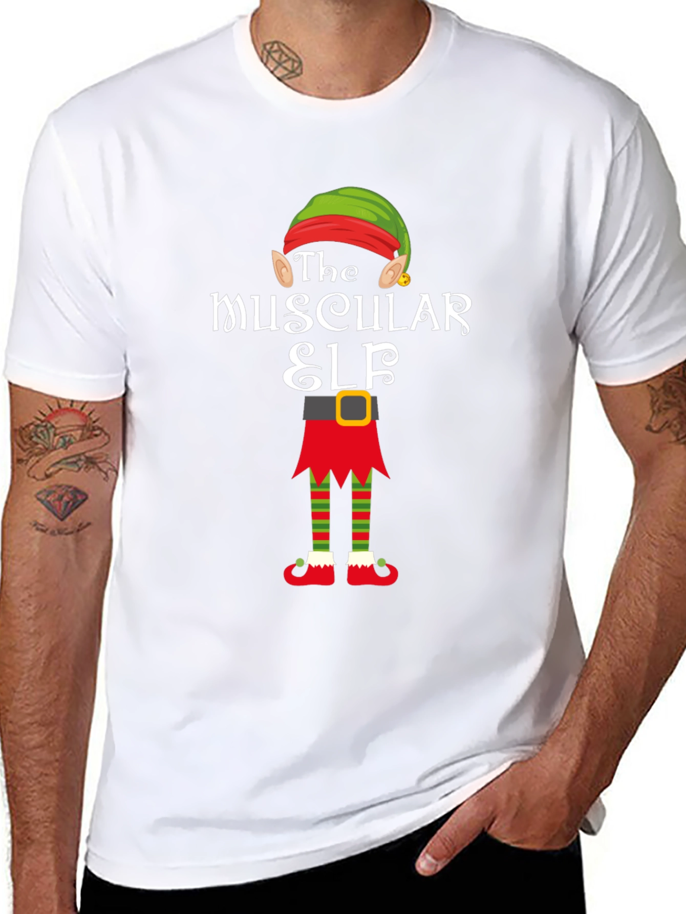 The Muscular Elf Graphic Tee Shirt