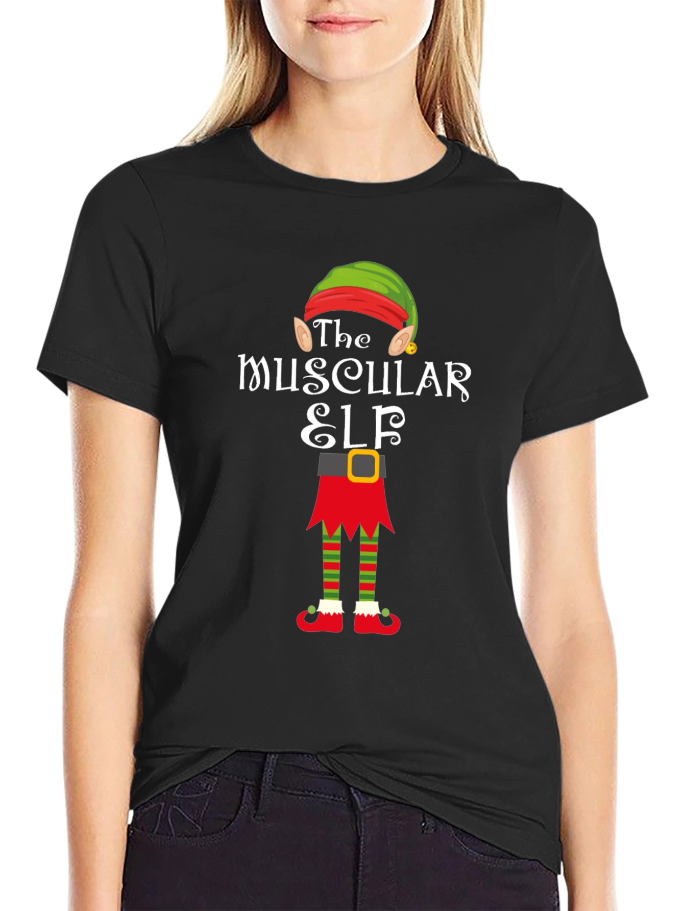 The Muscular Elf Graphic Tee Shirt