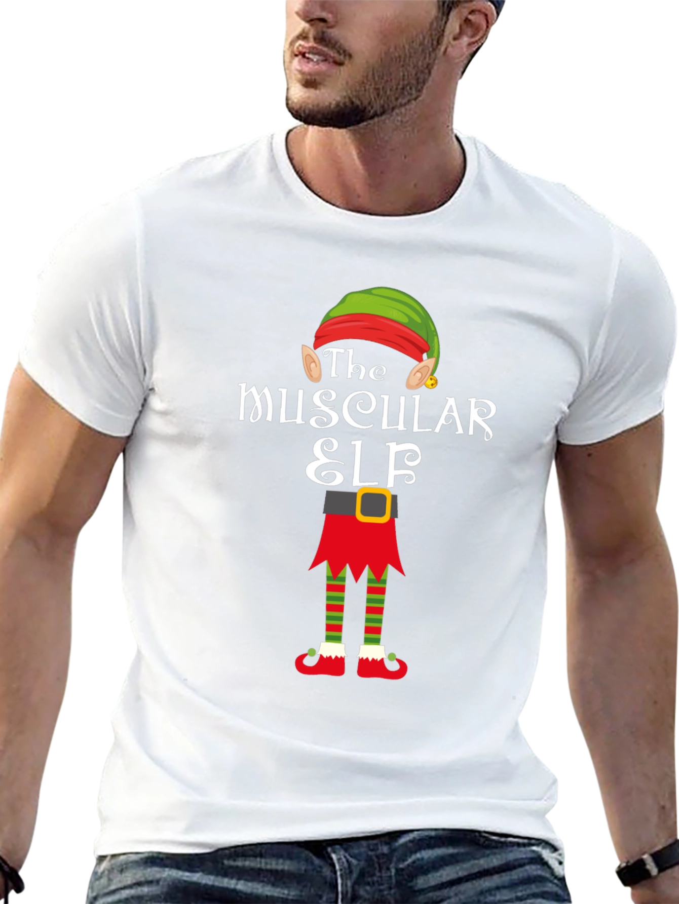 The Muscular Elf Graphic Tee Shirt