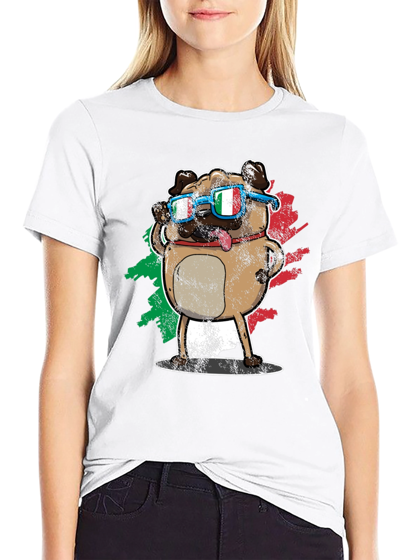 Cool Italian Pug T-Shirt