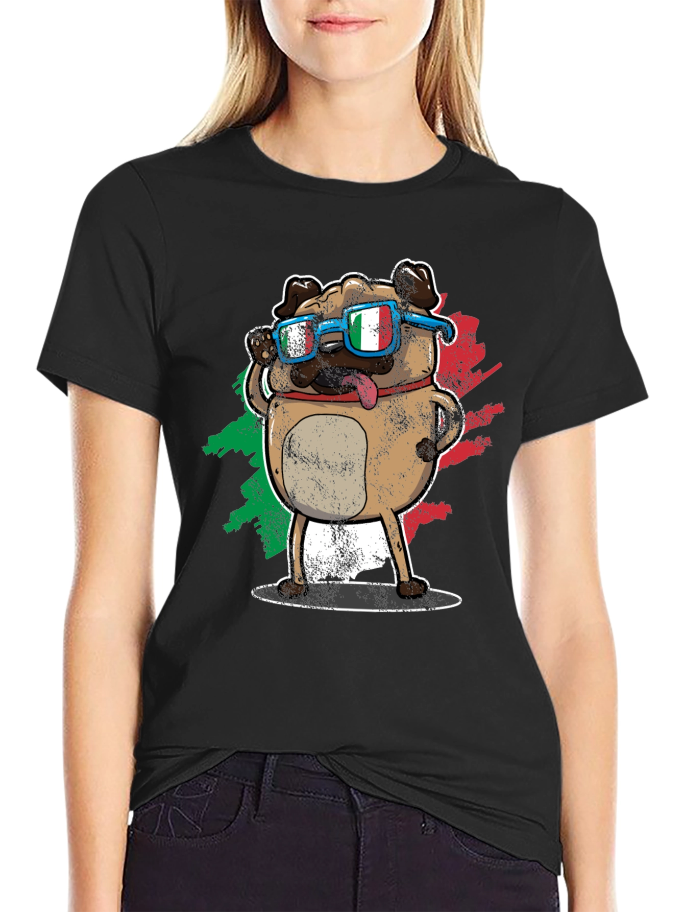 Cool Italian Pug T-Shirt