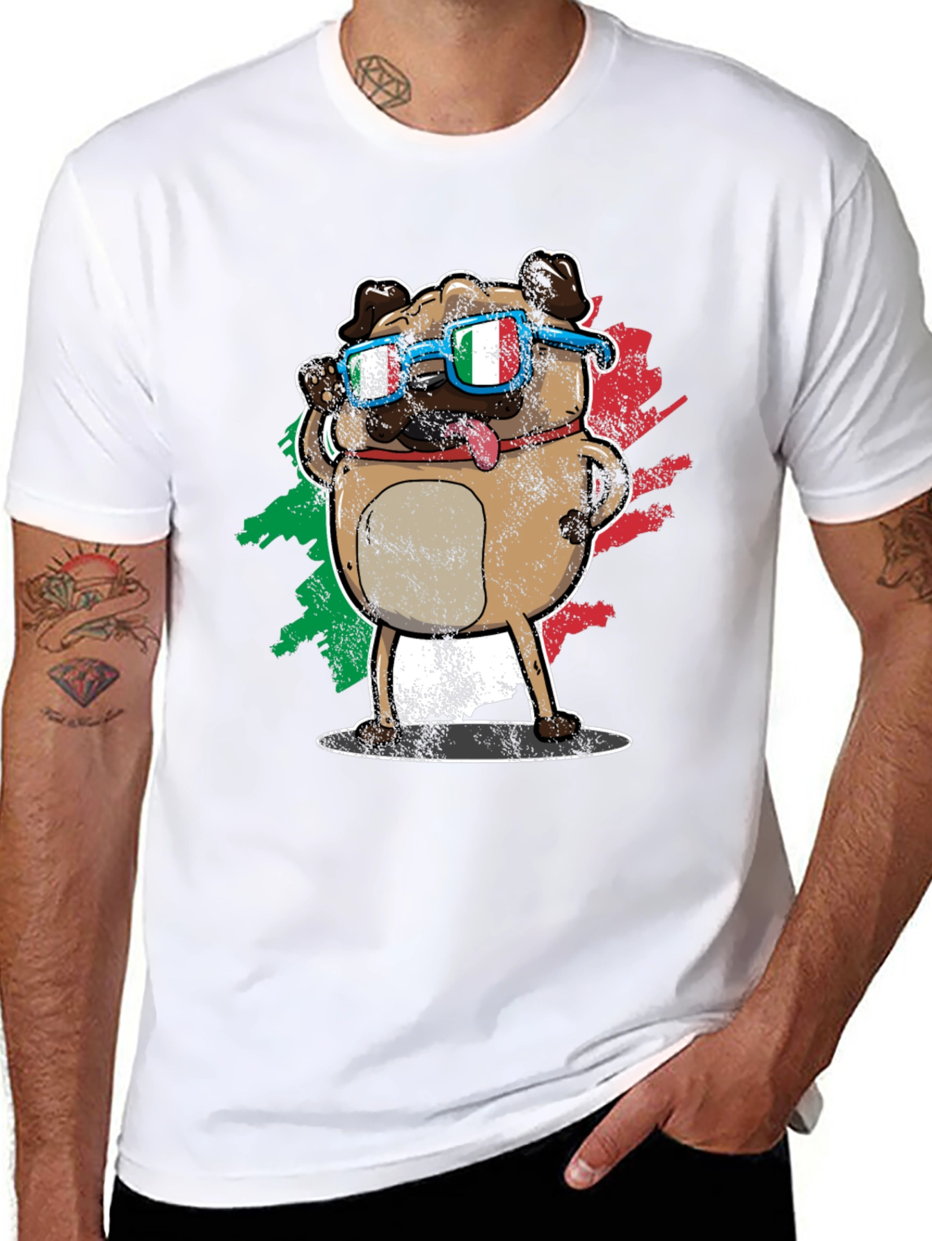 Cool Italian Pug T-Shirt