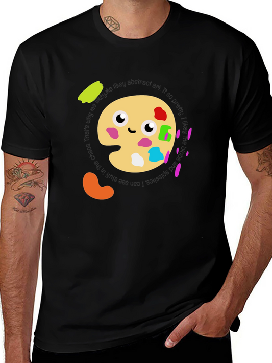 Abstract Art Palette T-Shirt:  Me Likey! Soft Cotton Tee