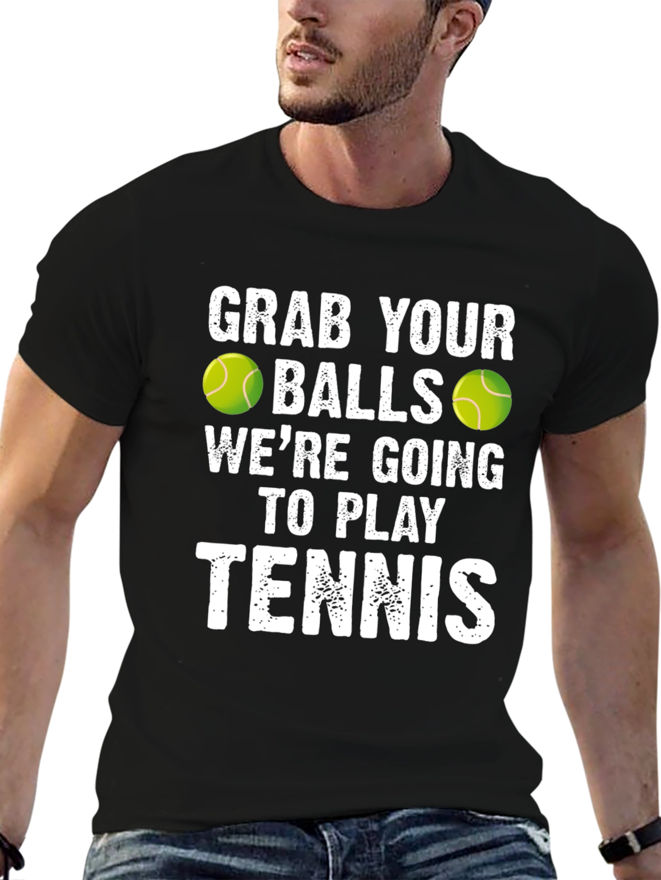 Funny Tennis T-Shirt: Grab Your Balls