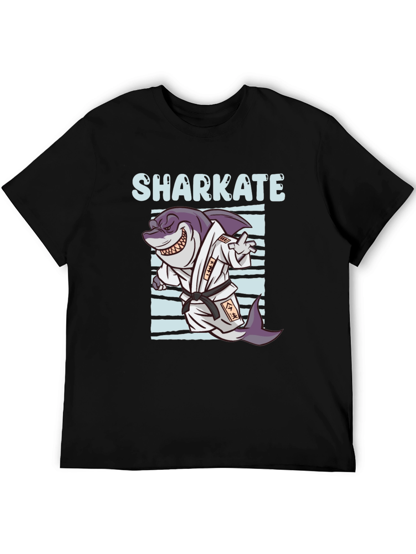 Shark Karate Graphic Tee - Black
