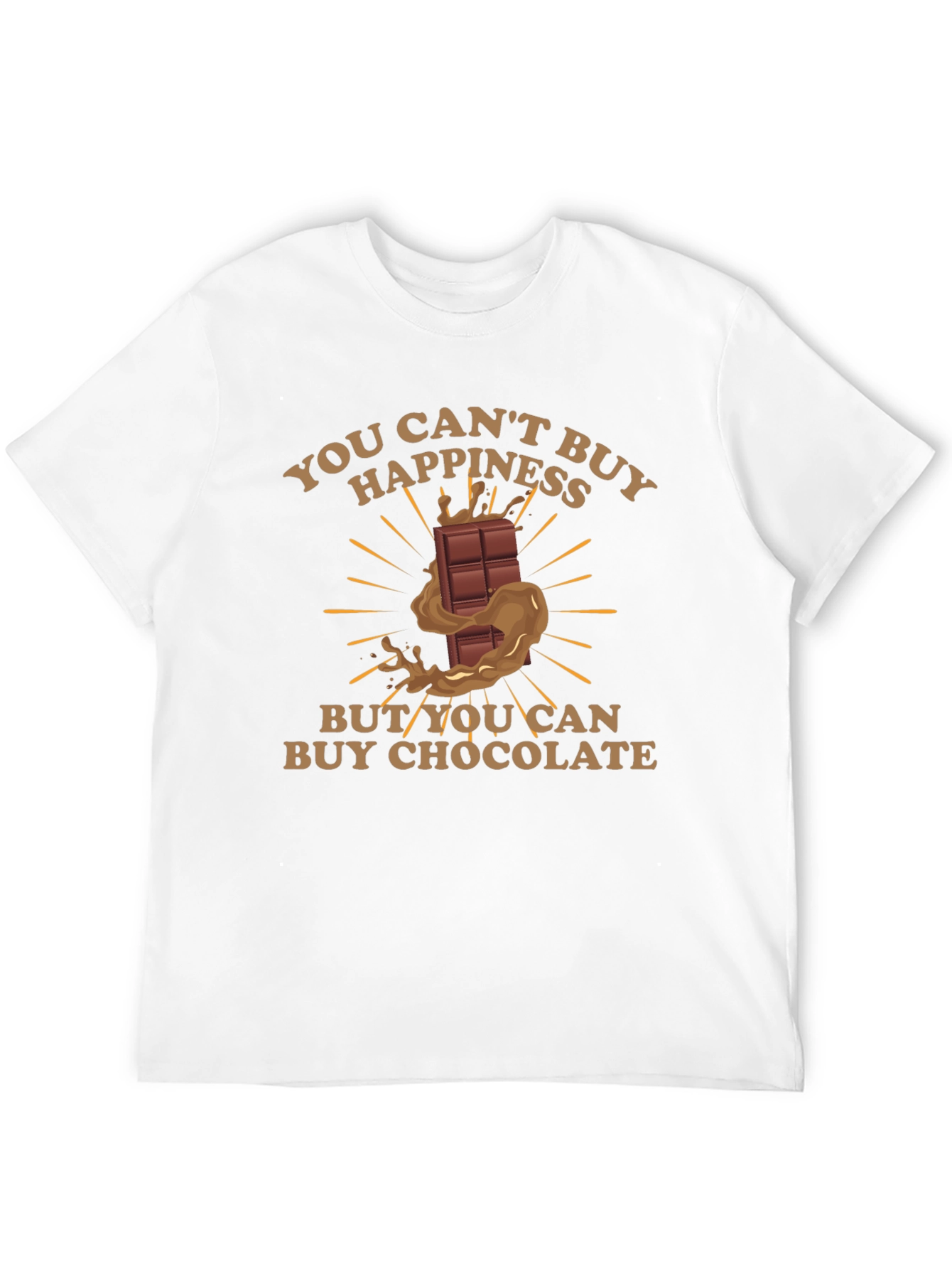 Chocolate Happiness T-Shirt - Funny Graphic Tee