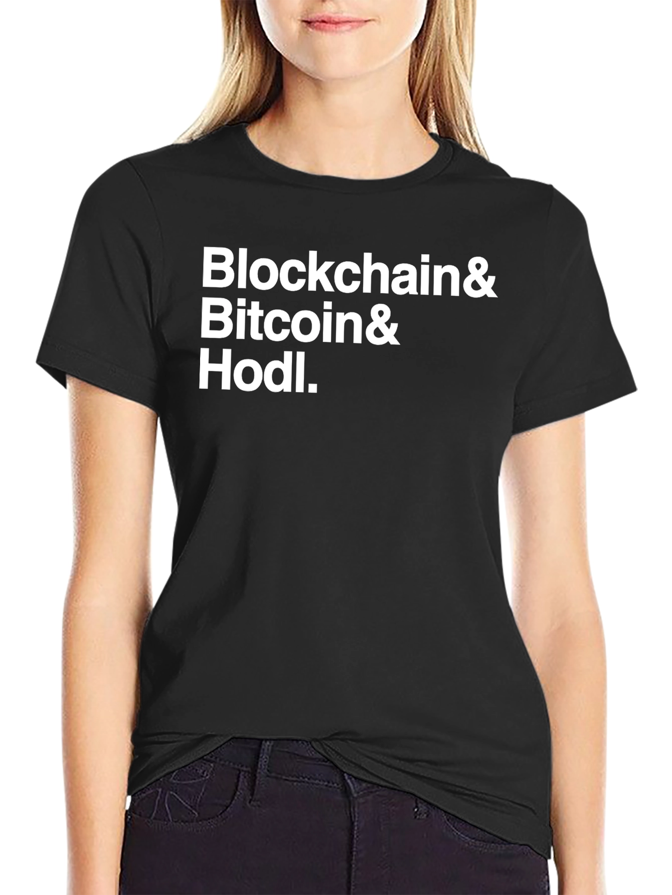 Blockchain Bitcoin & Hodl T-Shirt