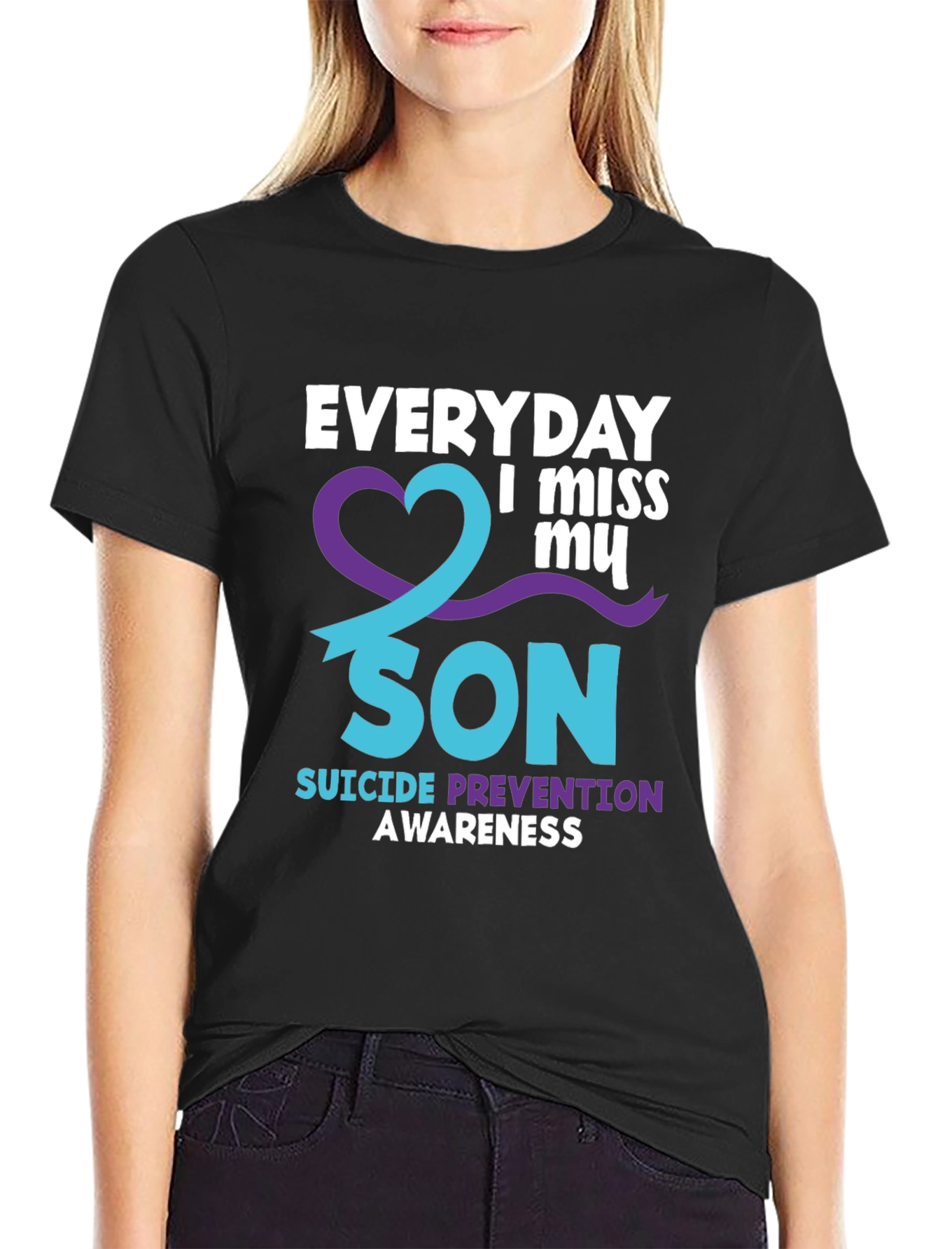 Everyday I Miss My Son Suicide Awareness T-Shirt