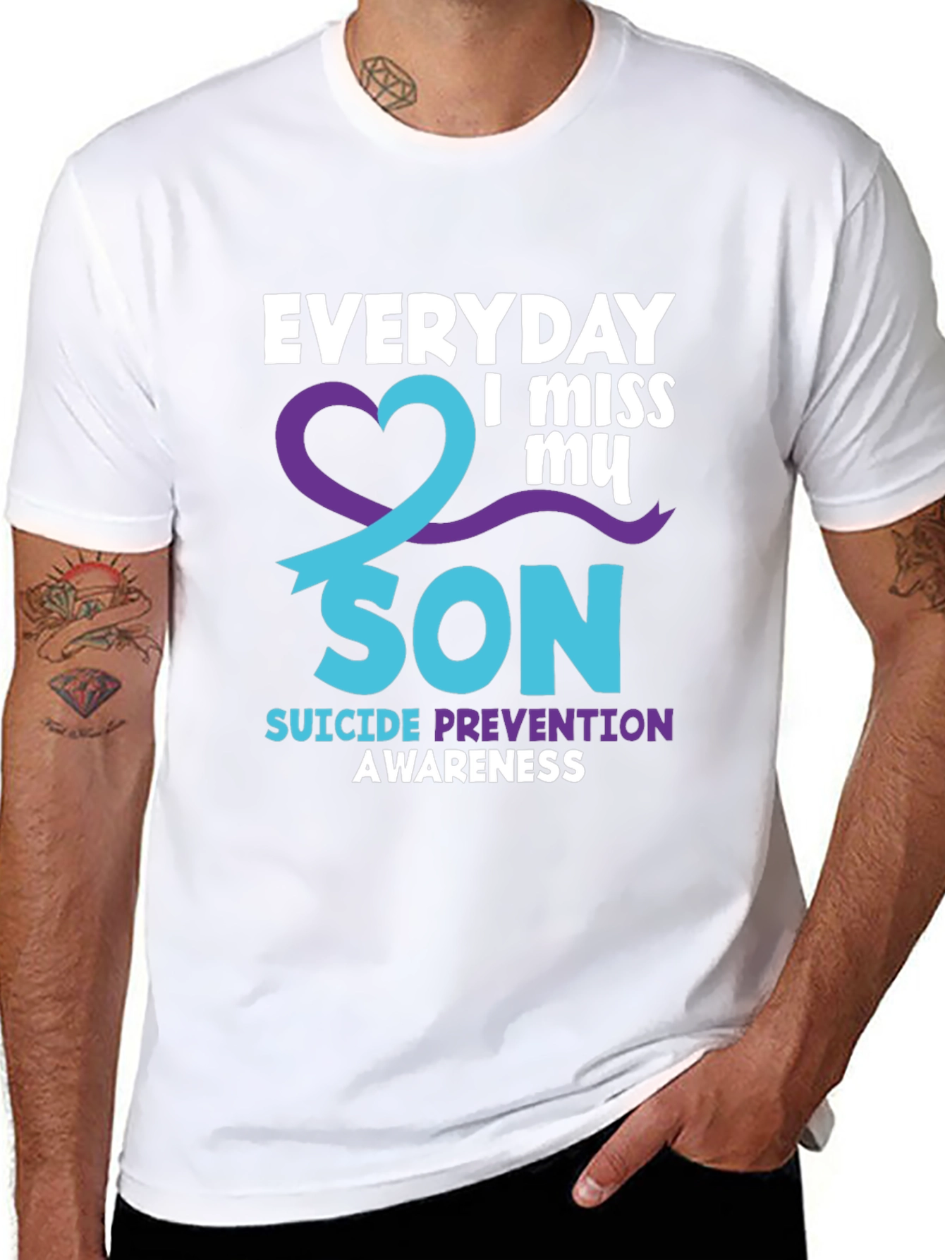 Everyday I Miss My Son Suicide Awareness T-Shirt