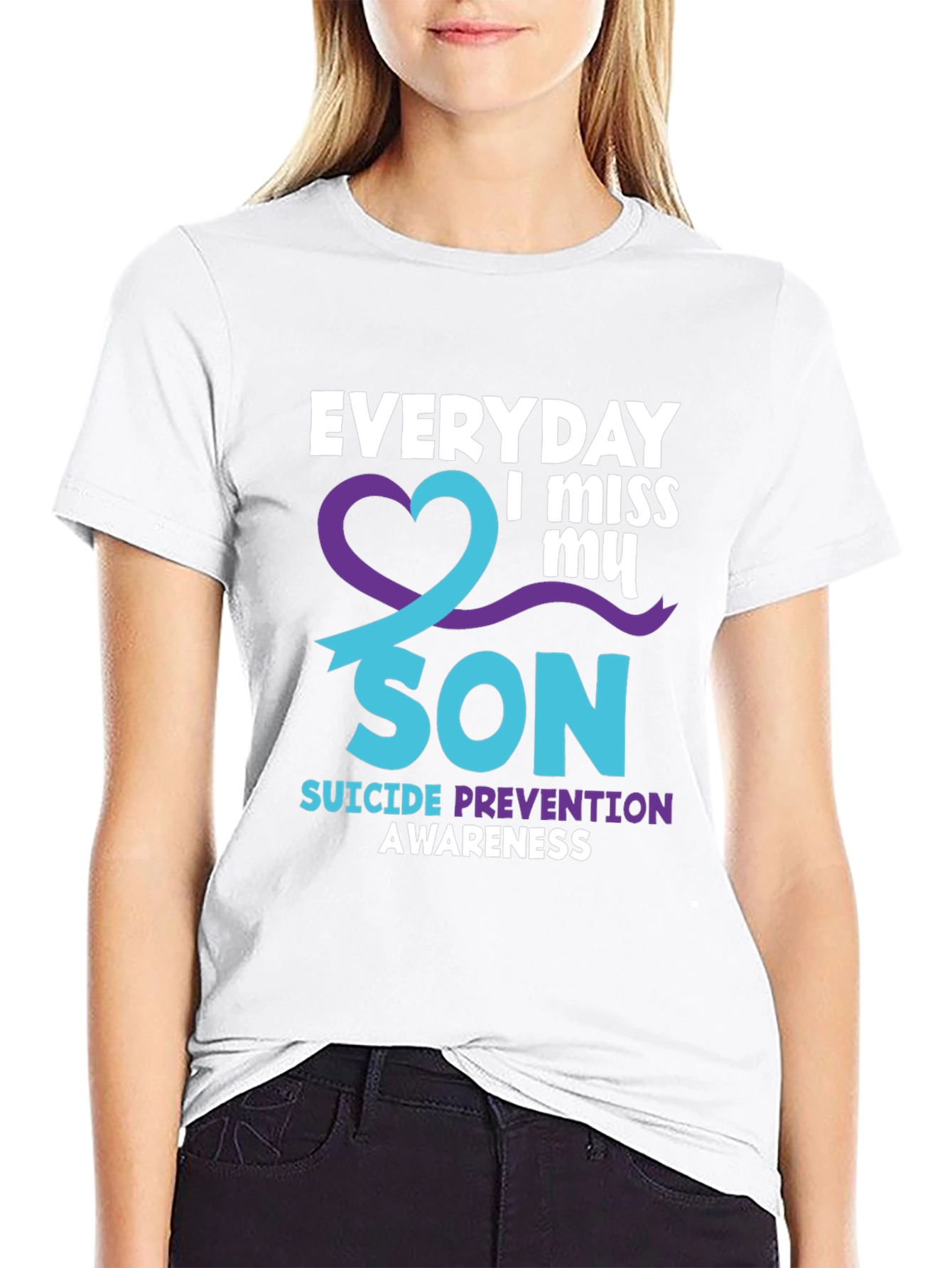 Everyday I Miss My Son Suicide Awareness T-Shirt
