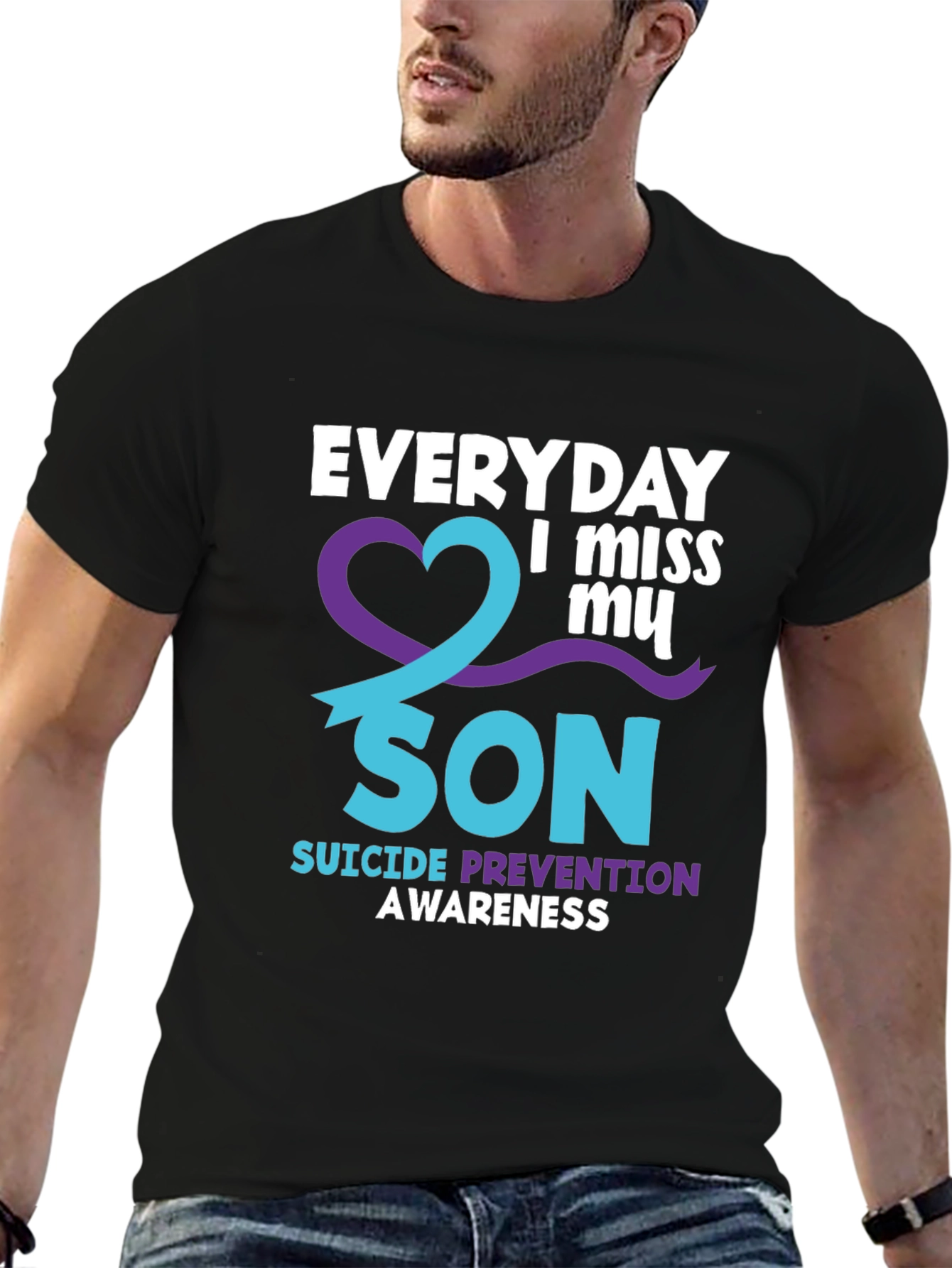 Everyday I Miss My Son Suicide Awareness T-Shirt