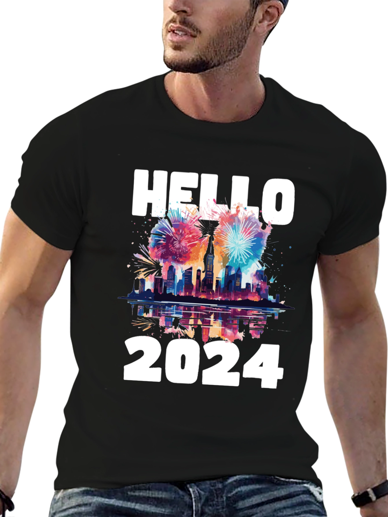 Hello 2024 T-Shirt - New Year Celebration