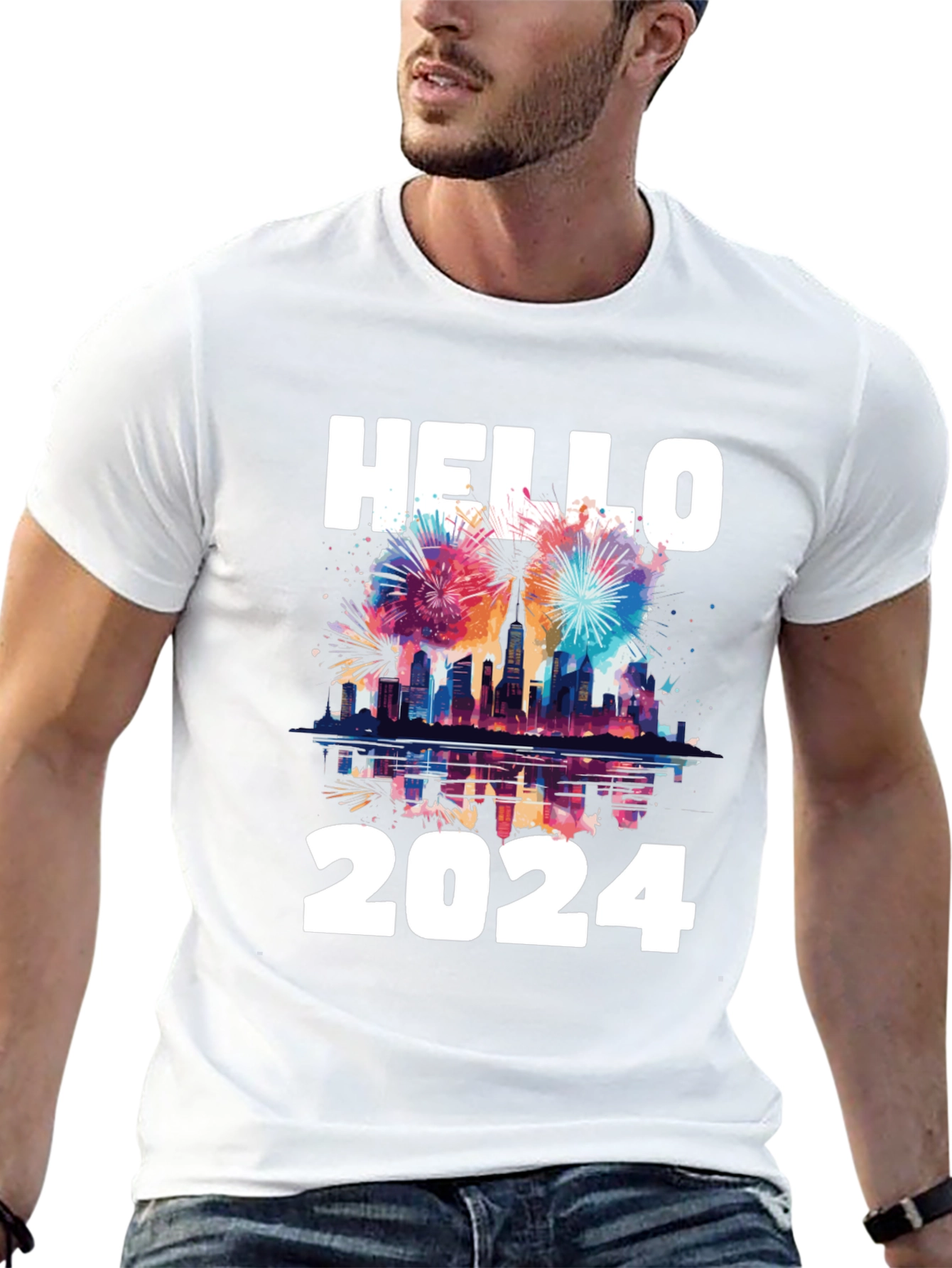 Hello 2024 T-Shirt - New Year Celebration