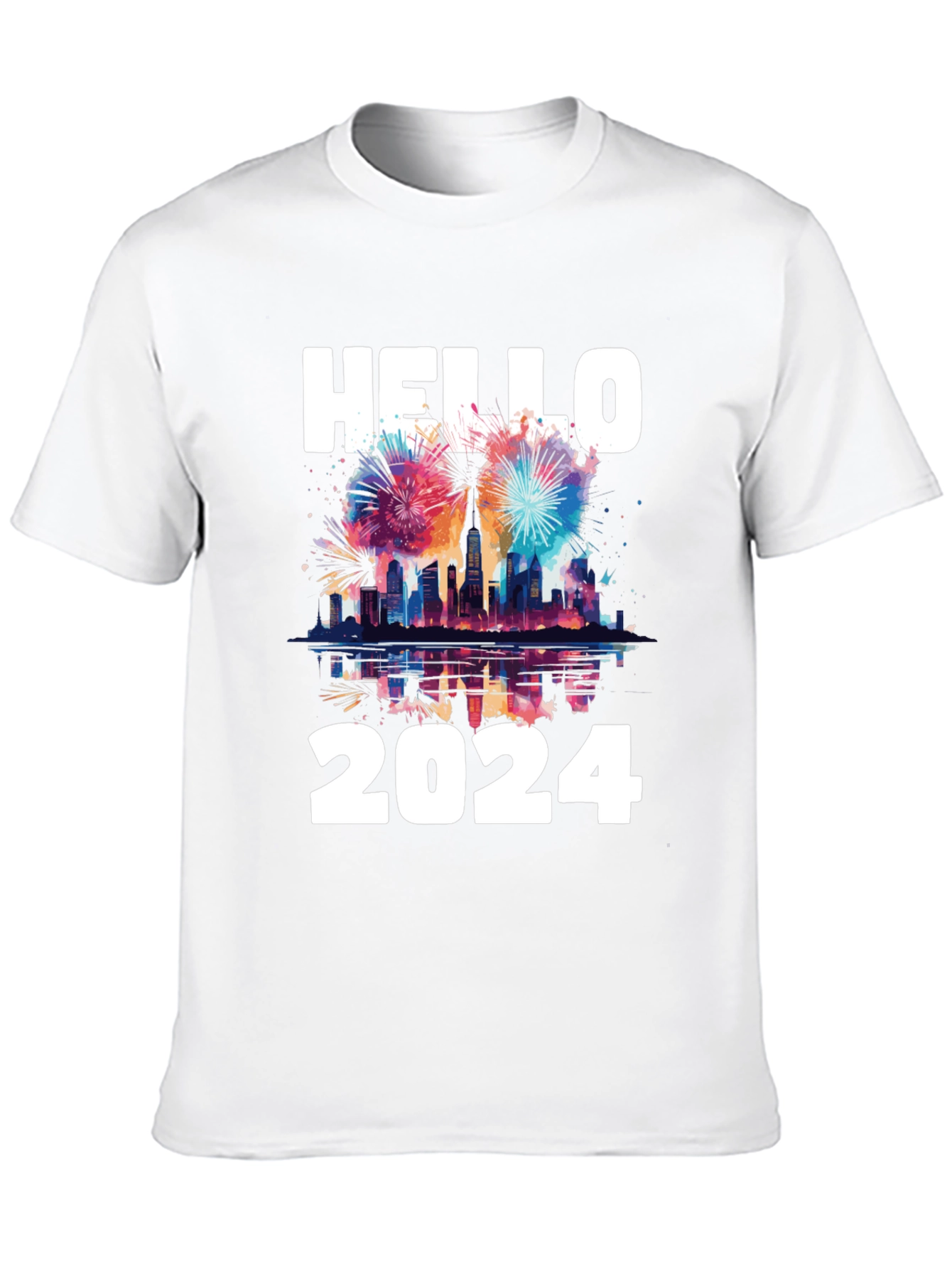 Hello 2024 T-Shirt - New Year Celebration