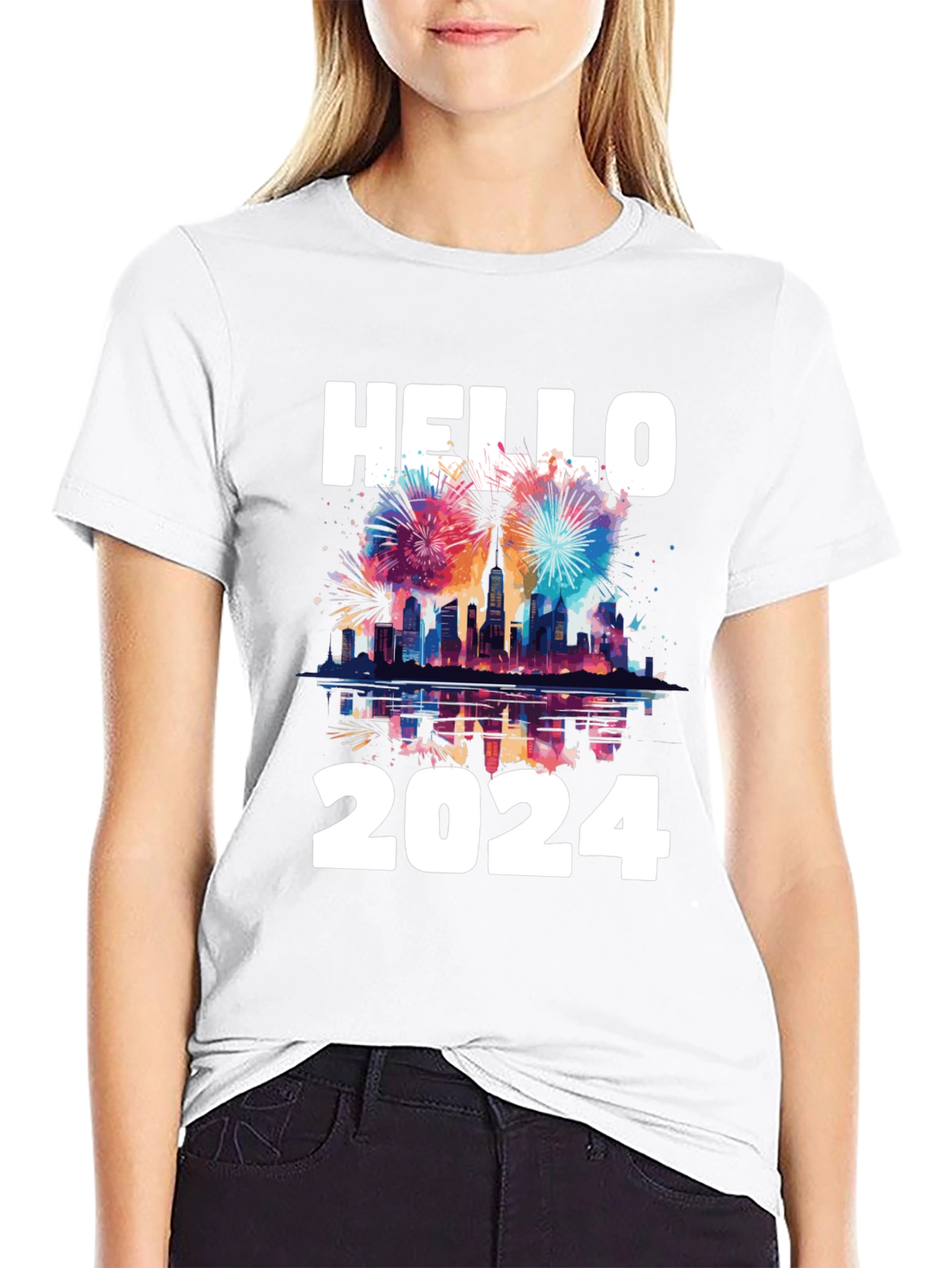 Hello 2024 T-Shirt - New Year Celebration