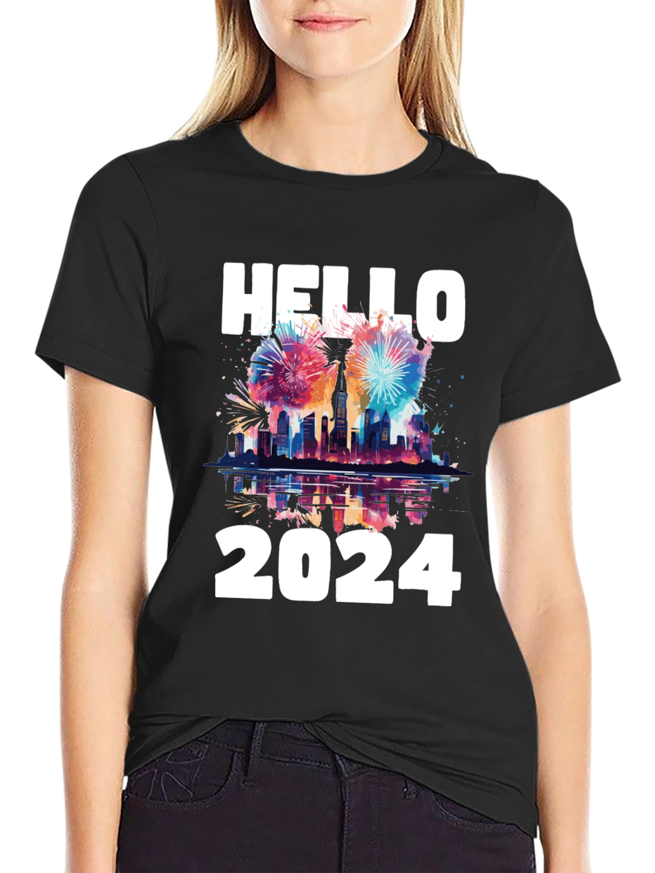 Hello 2024 T-Shirt - New Year Celebration
