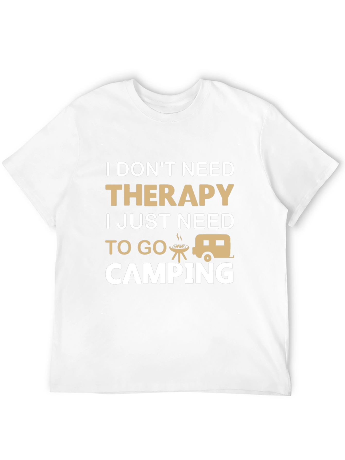 Therapy Camping T-Shirt - Funny Outdoor Adventure Tee