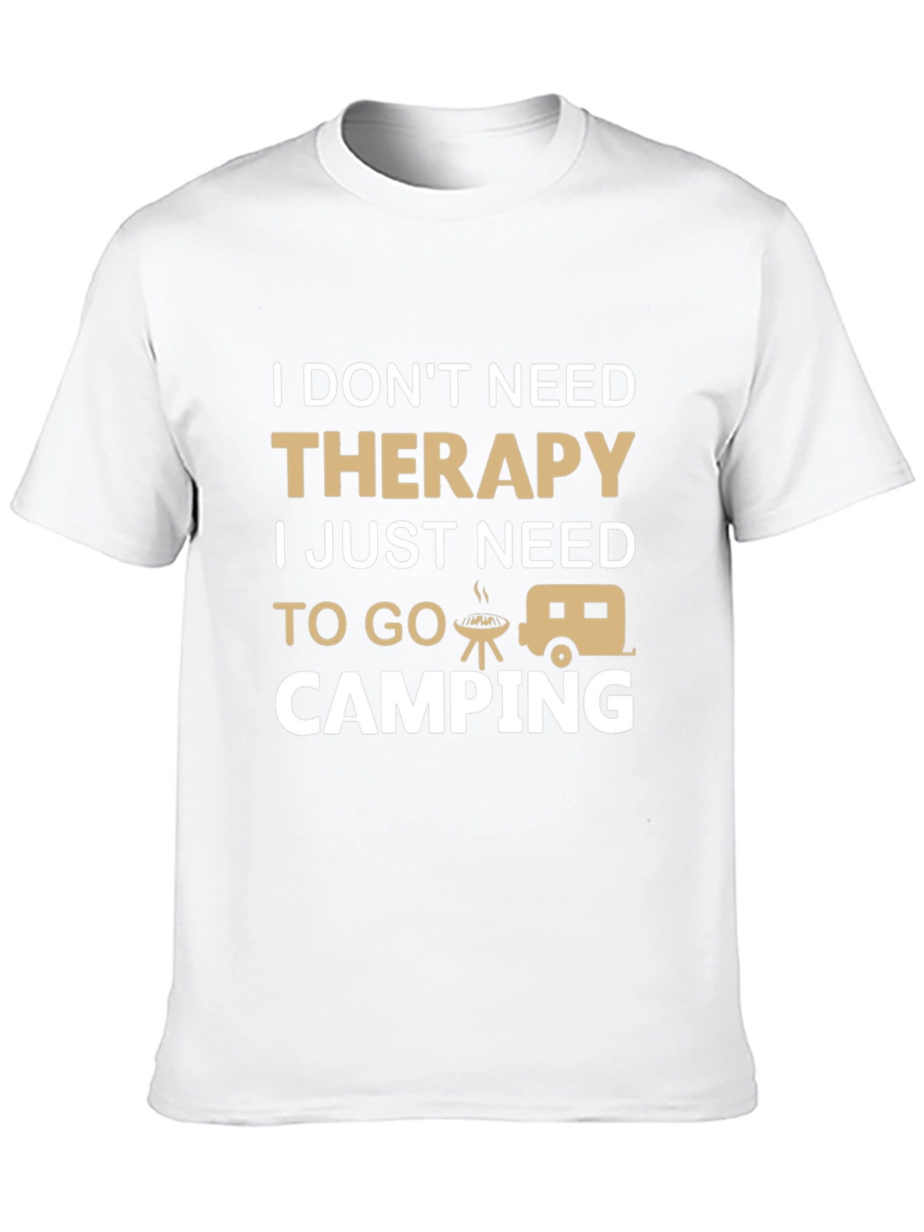Therapy Camping T-Shirt - Funny Outdoor Adventure Tee