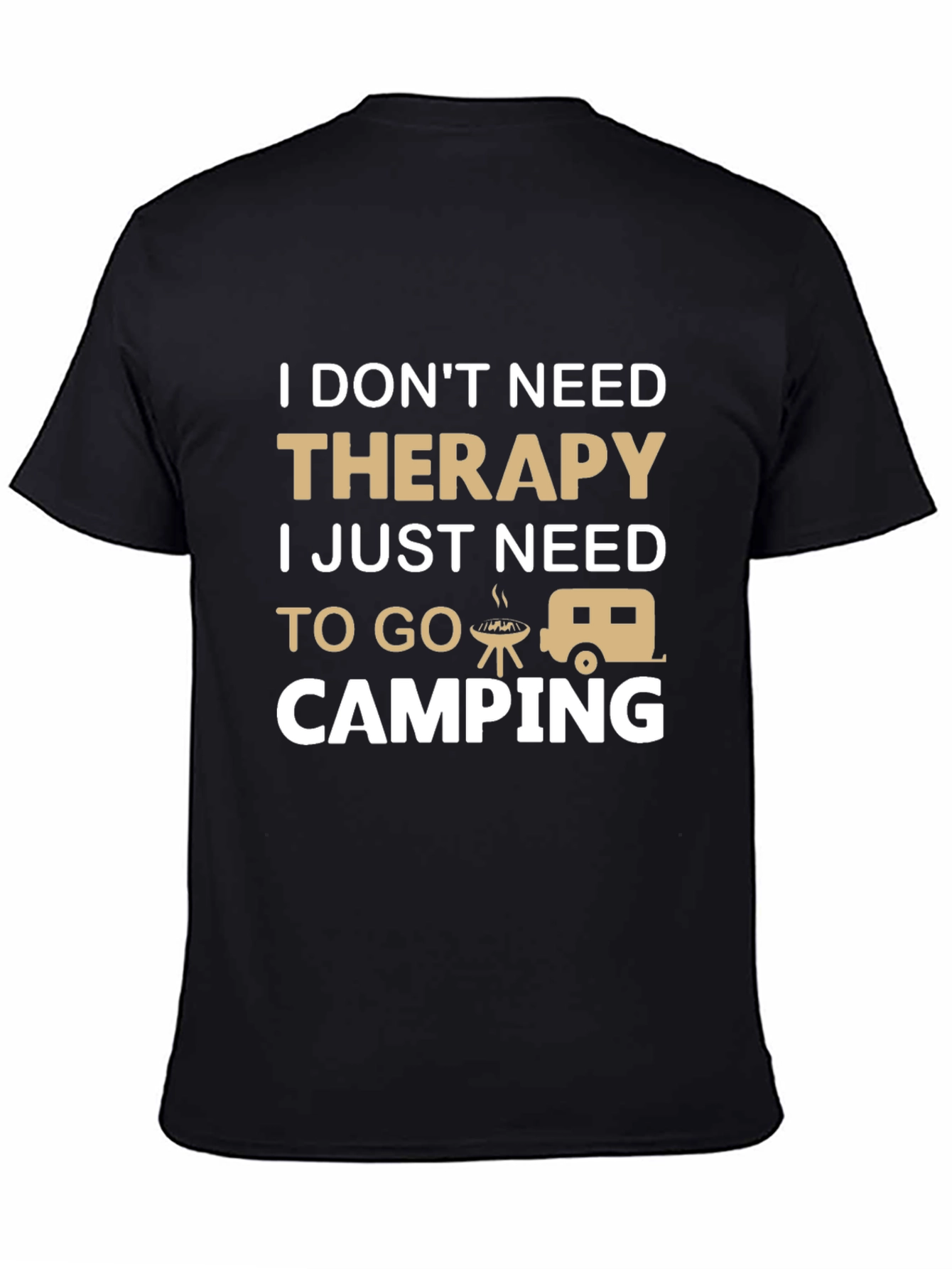 Therapy Camping T-Shirt - Funny Outdoor Adventure Tee
