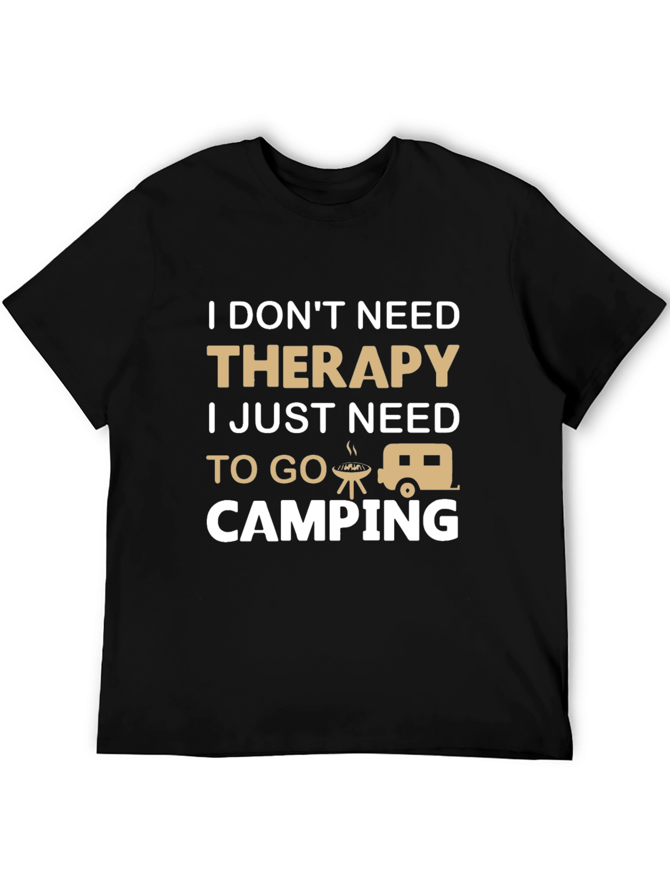 Therapy Camping T-Shirt - Funny Outdoor Adventure Tee