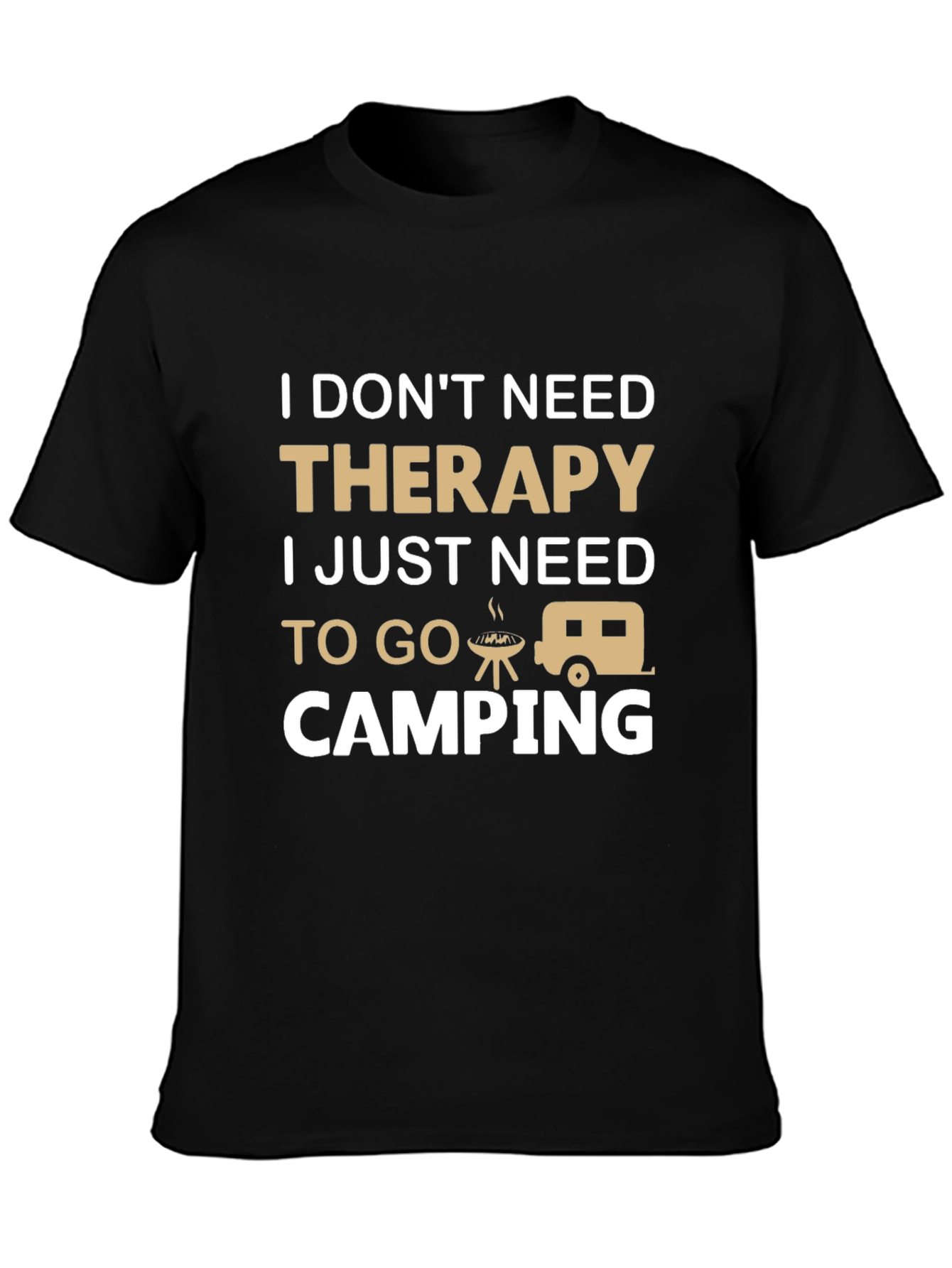 Therapy Camping T-Shirt - Funny Outdoor Adventure Tee