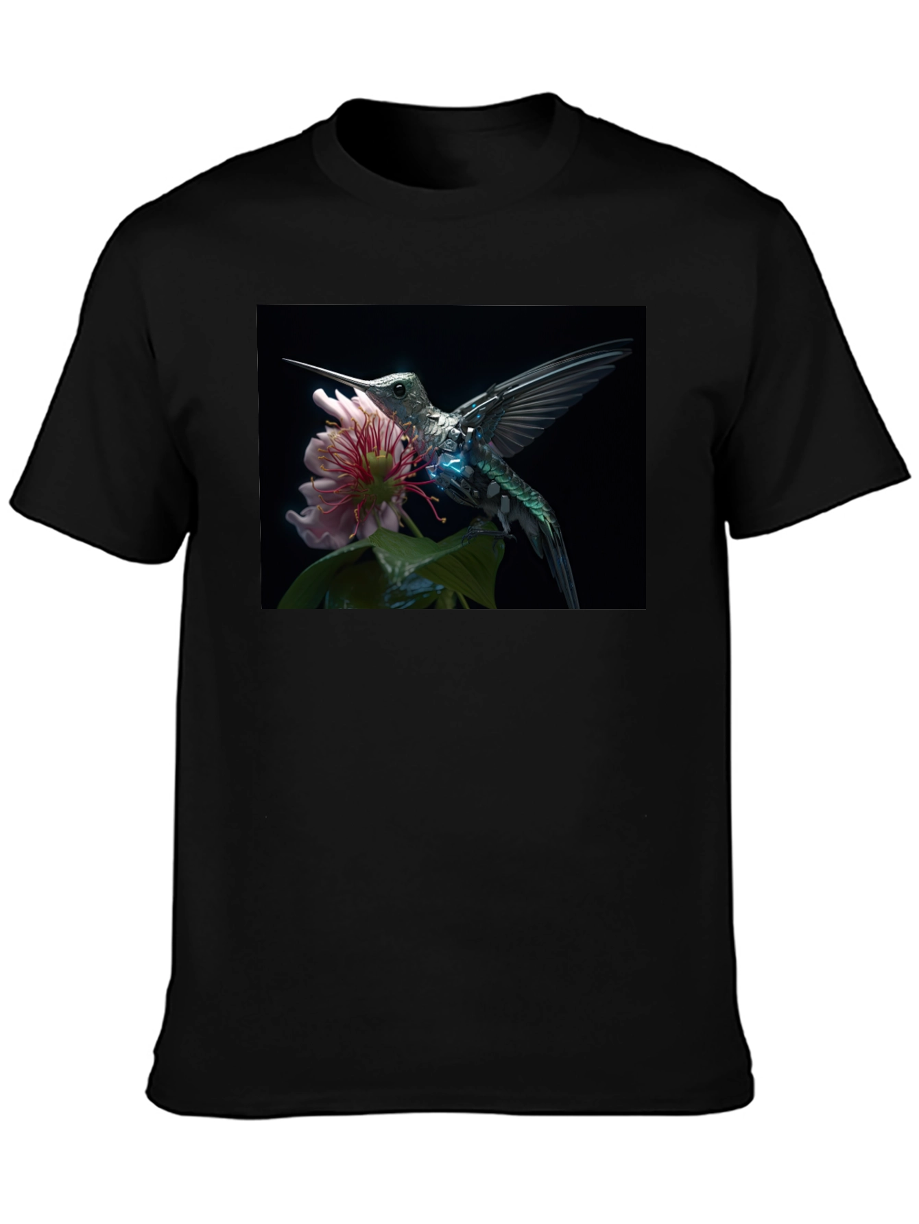 Hummingbird Floral Graphic T-Shirt