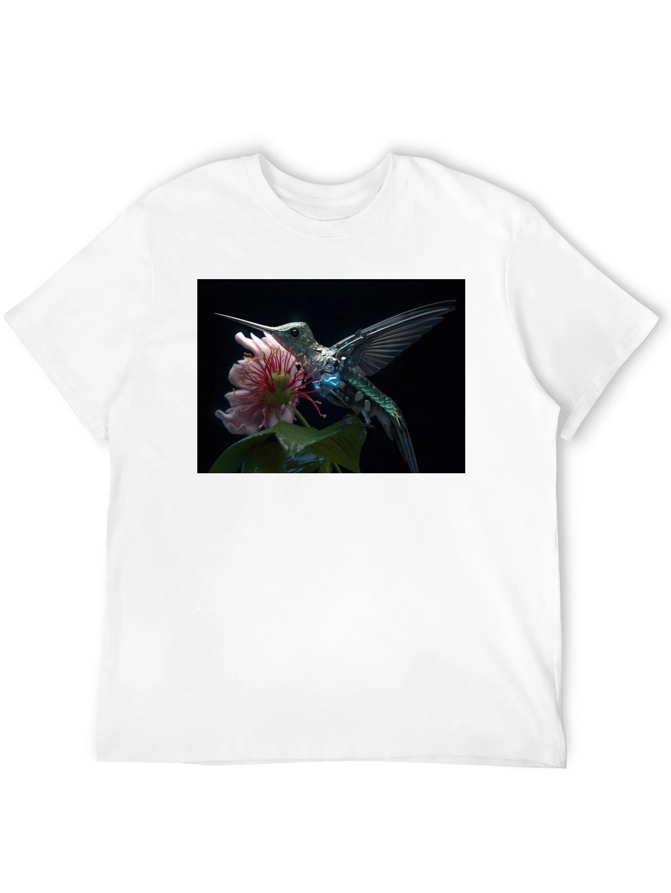 Hummingbird Floral Graphic T-Shirt