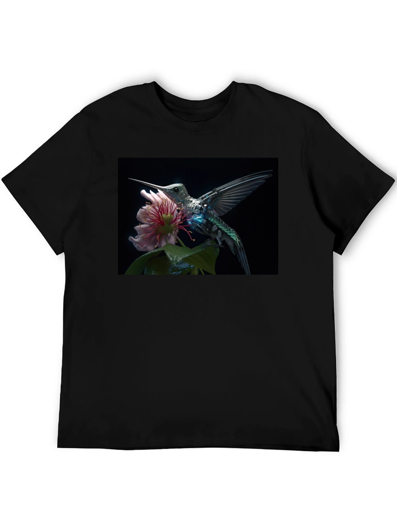 Hummingbird Floral Graphic T-Shirt