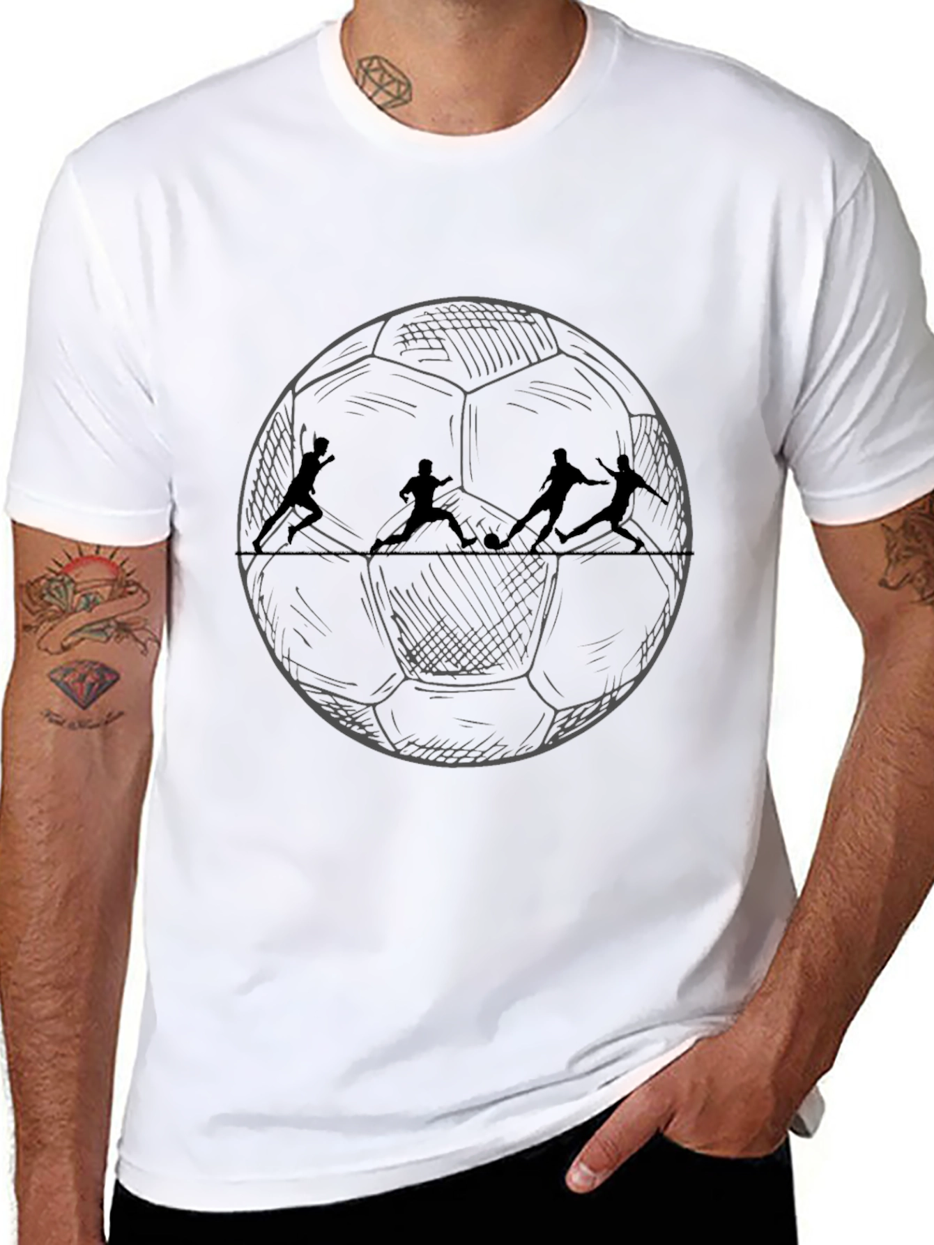 Soccer Ball Silhouette T-Shirt