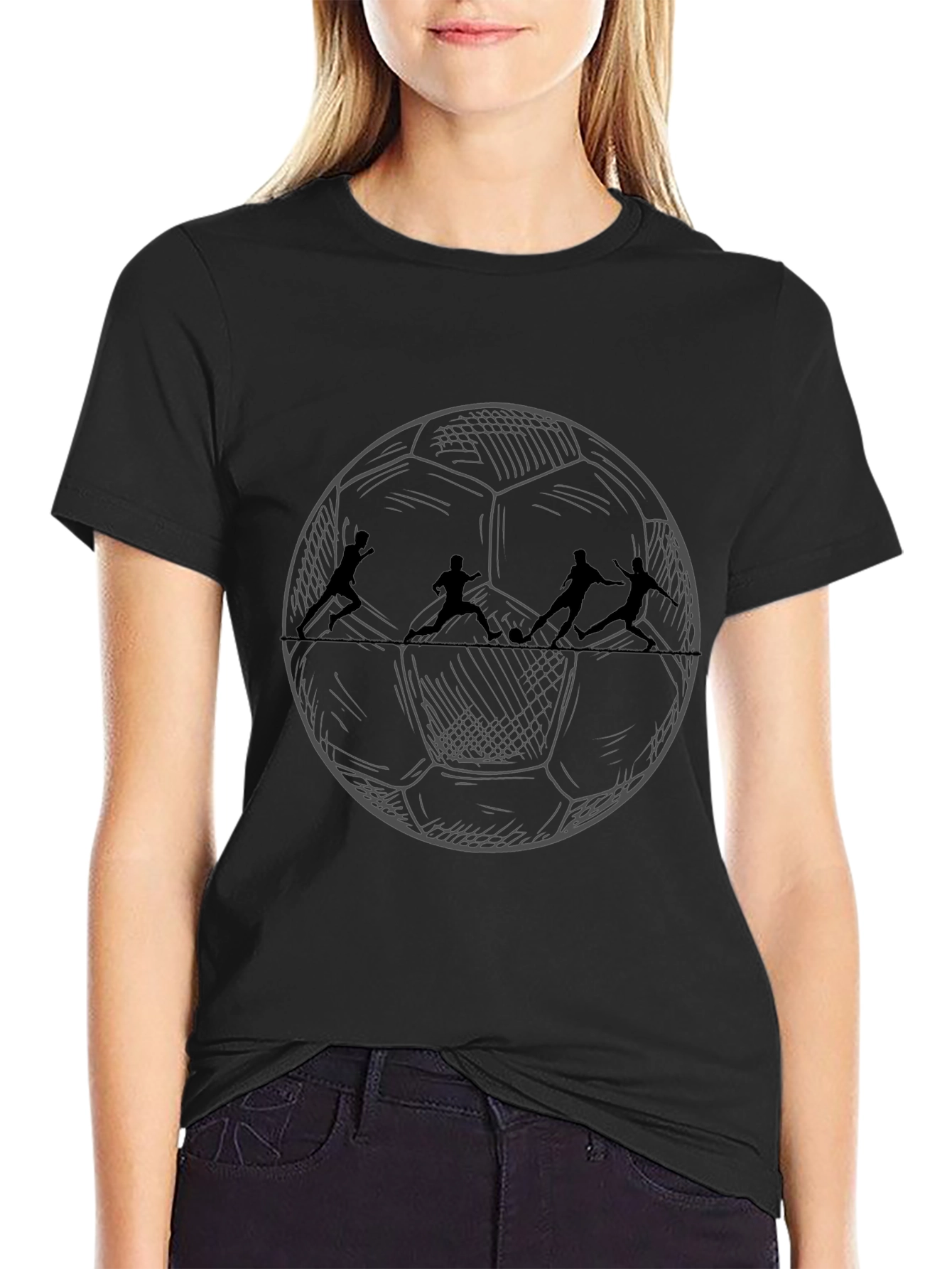 Soccer Ball Silhouette T-Shirt