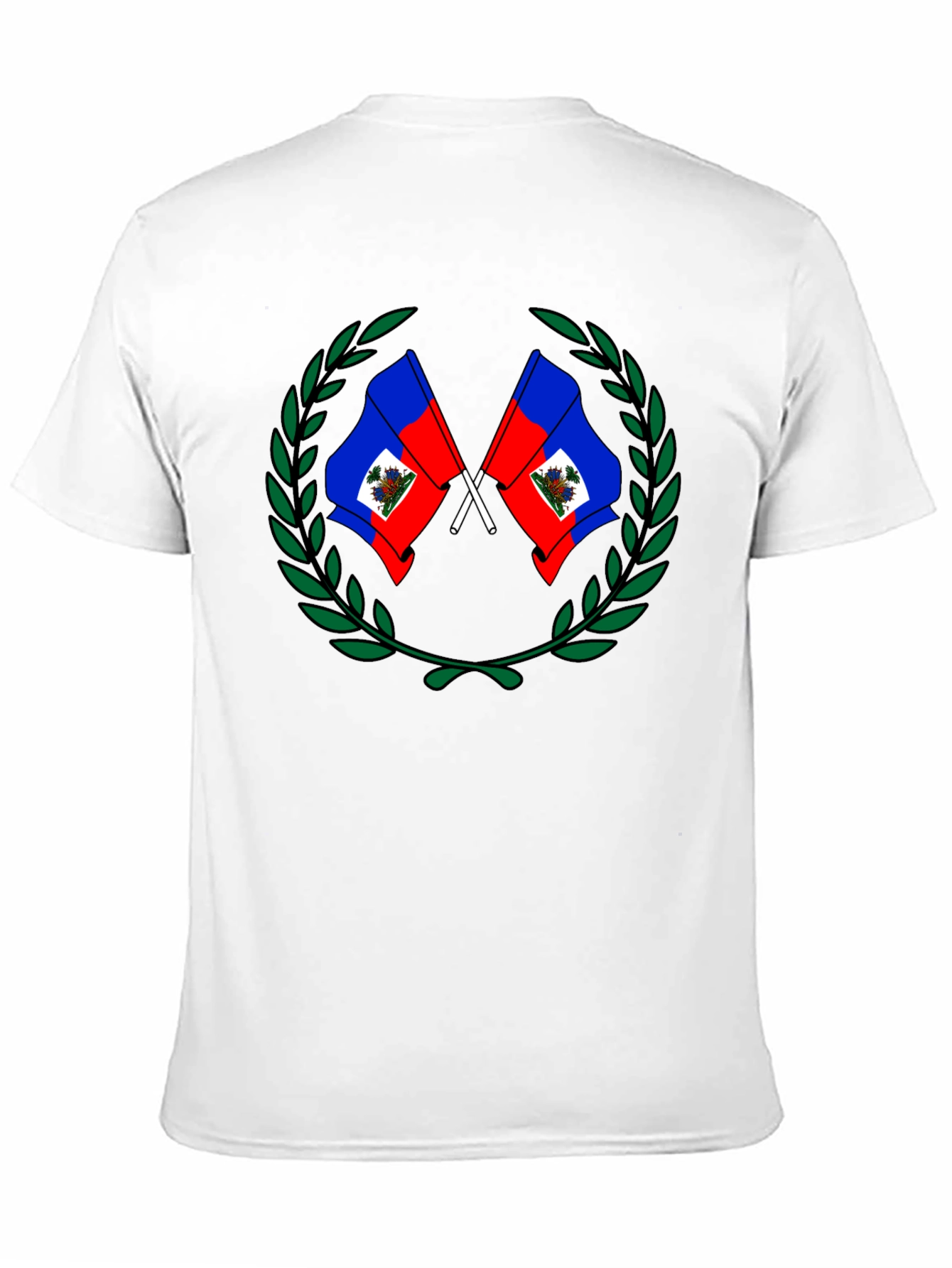 Haiti Flag Crest Graphic T-Shirt