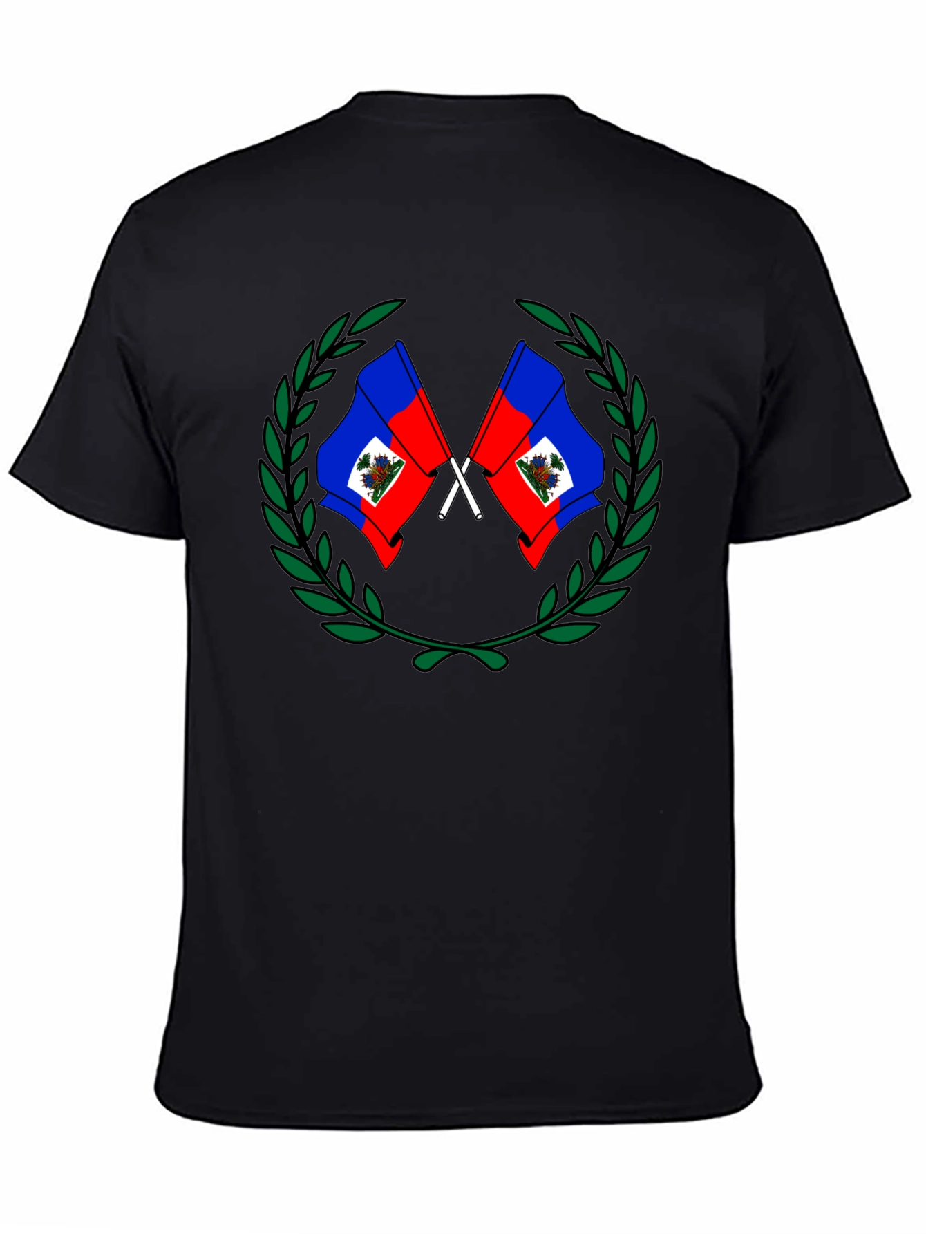 Haiti Flag Crest Graphic T-Shirt