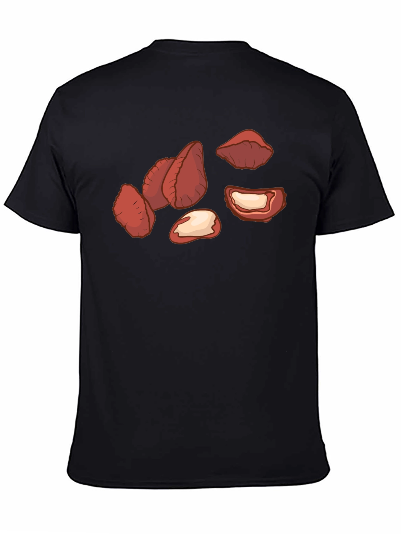 Brazil Nut Graphic Tee - Black Cotton Casual T-Shirt