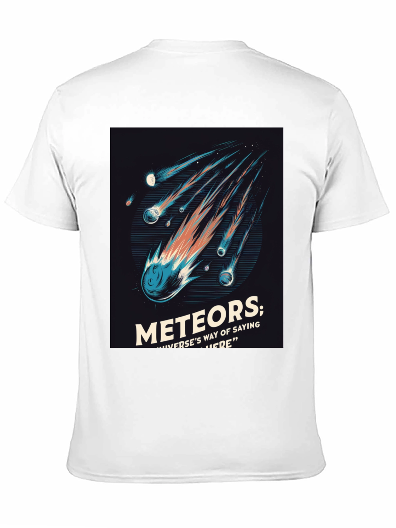 Meteor Shower Graphic Tee - Space Lover T-Shirt