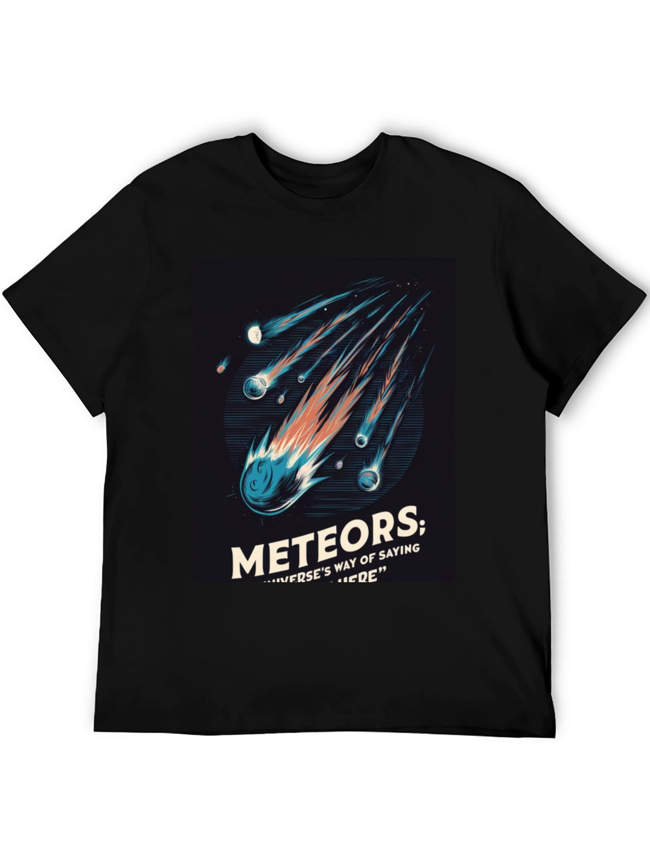 Meteor Shower Graphic Tee - Space Lover T-Shirt