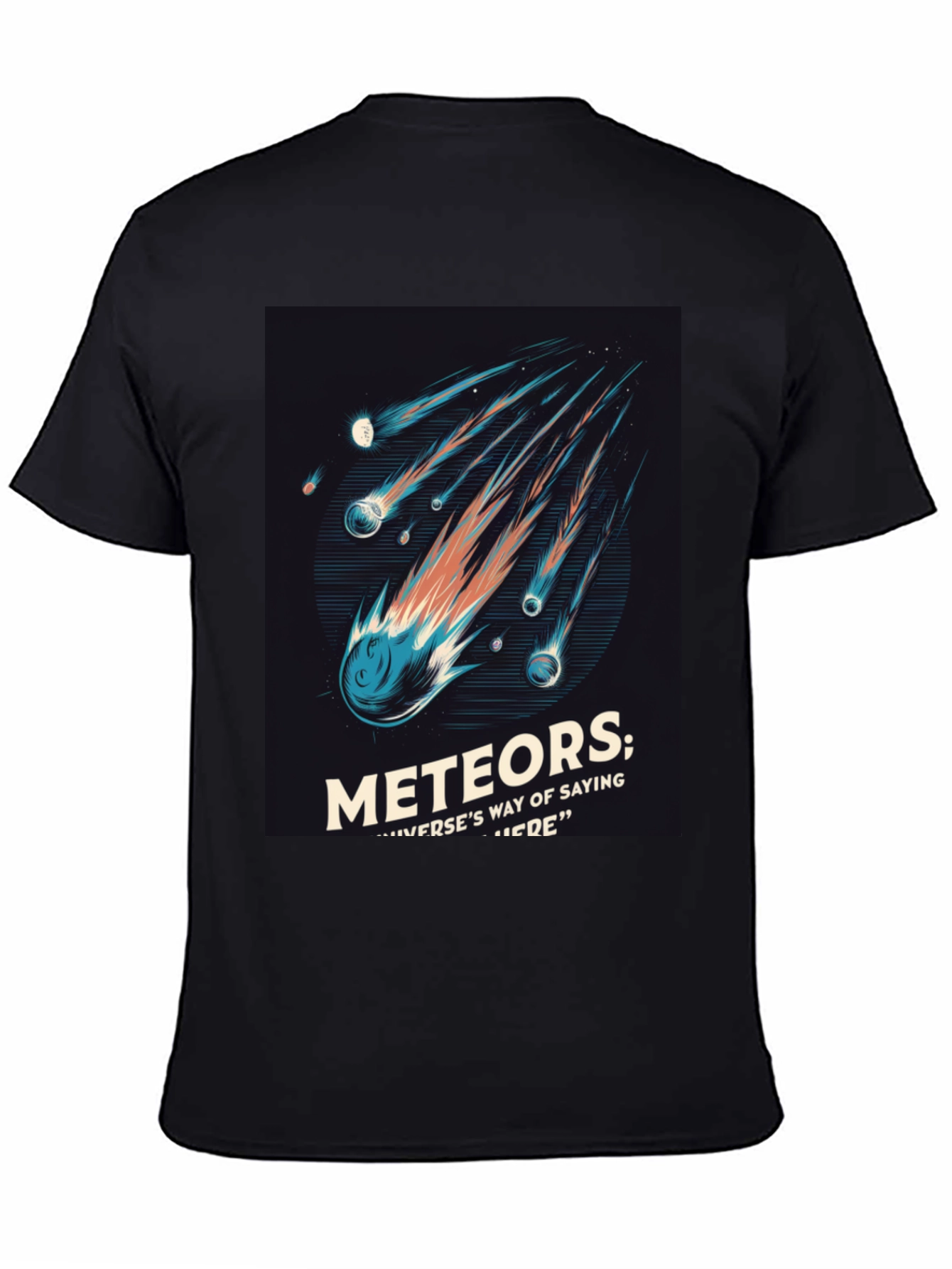 Meteor Shower Graphic Tee - Space Lover T-Shirt