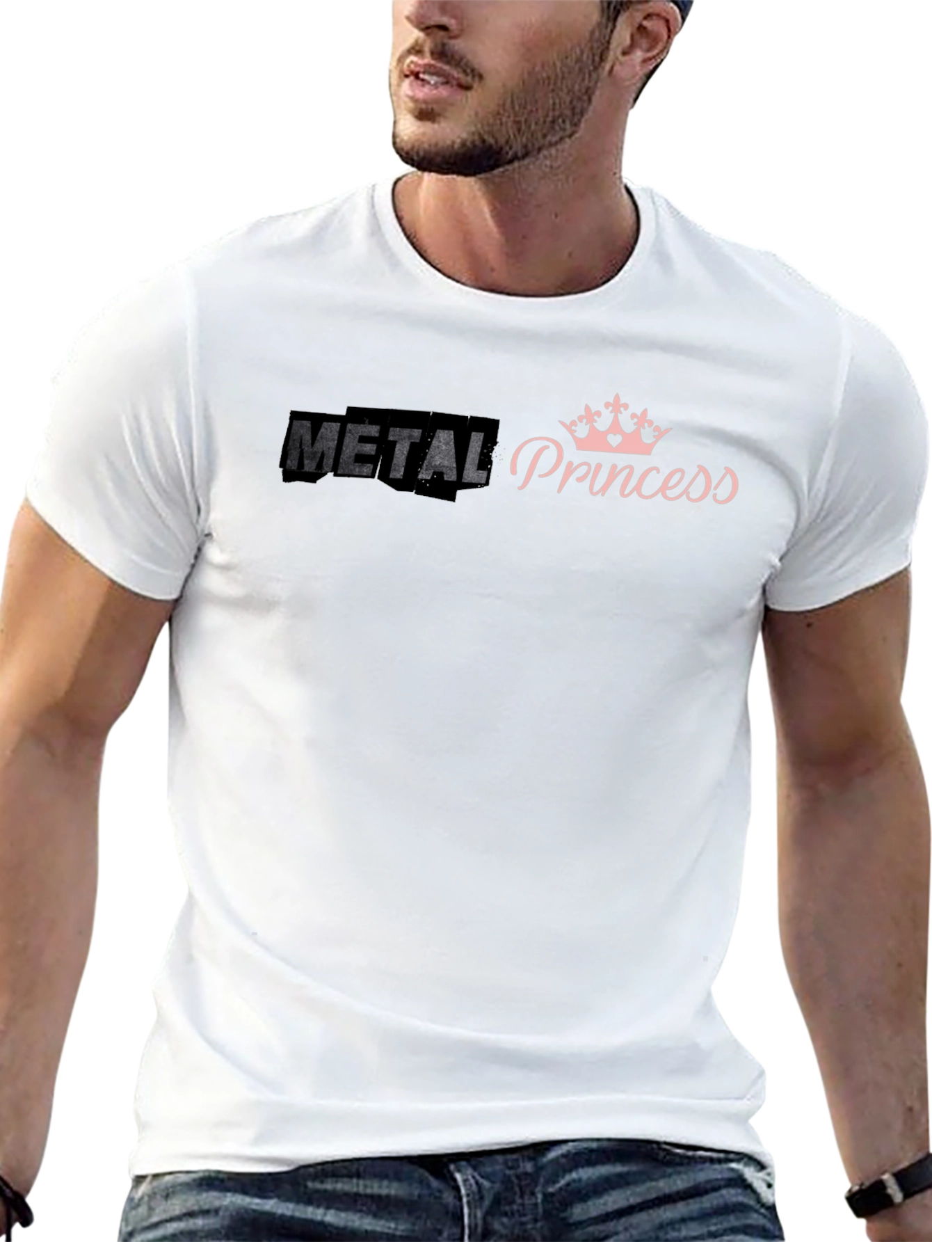 Metal Princess Graphic T-Shirt - Black